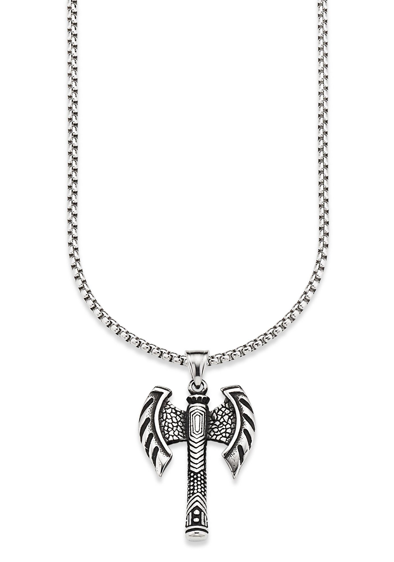 Bruno Banani Ketting met hanger Sieraad Geschenk, Halsketting Dubbele Bijl Kruis Venetiaanse...