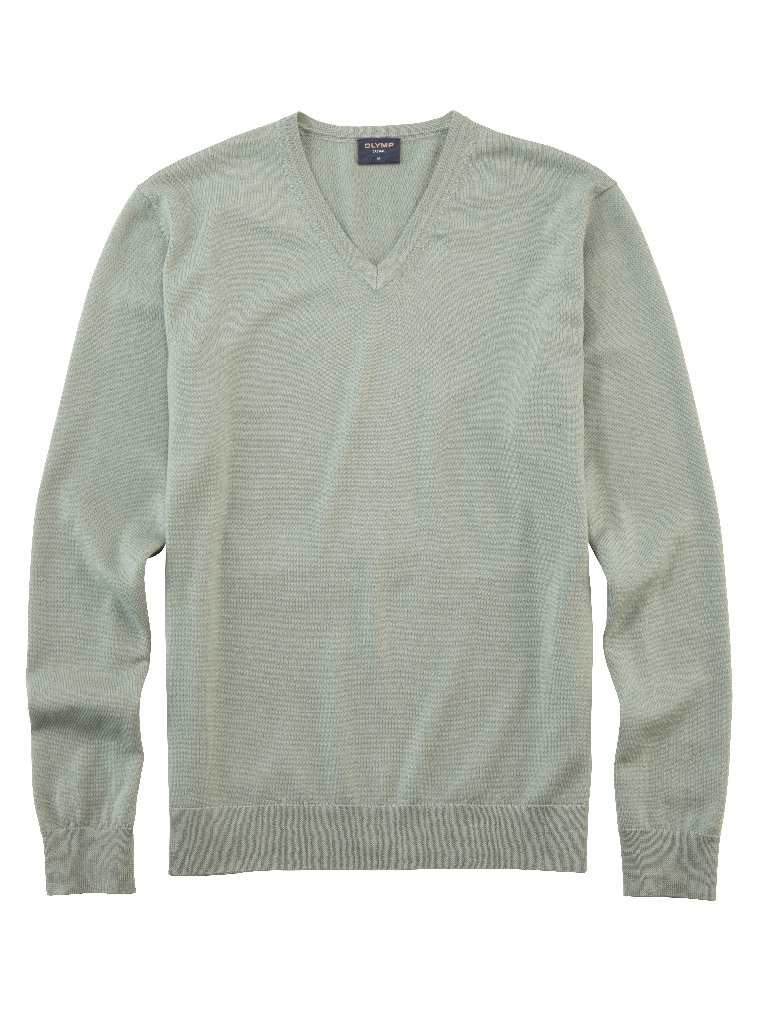 OLYMP Trui met V-hals OLYMP brei casual klassieke brei-pullover