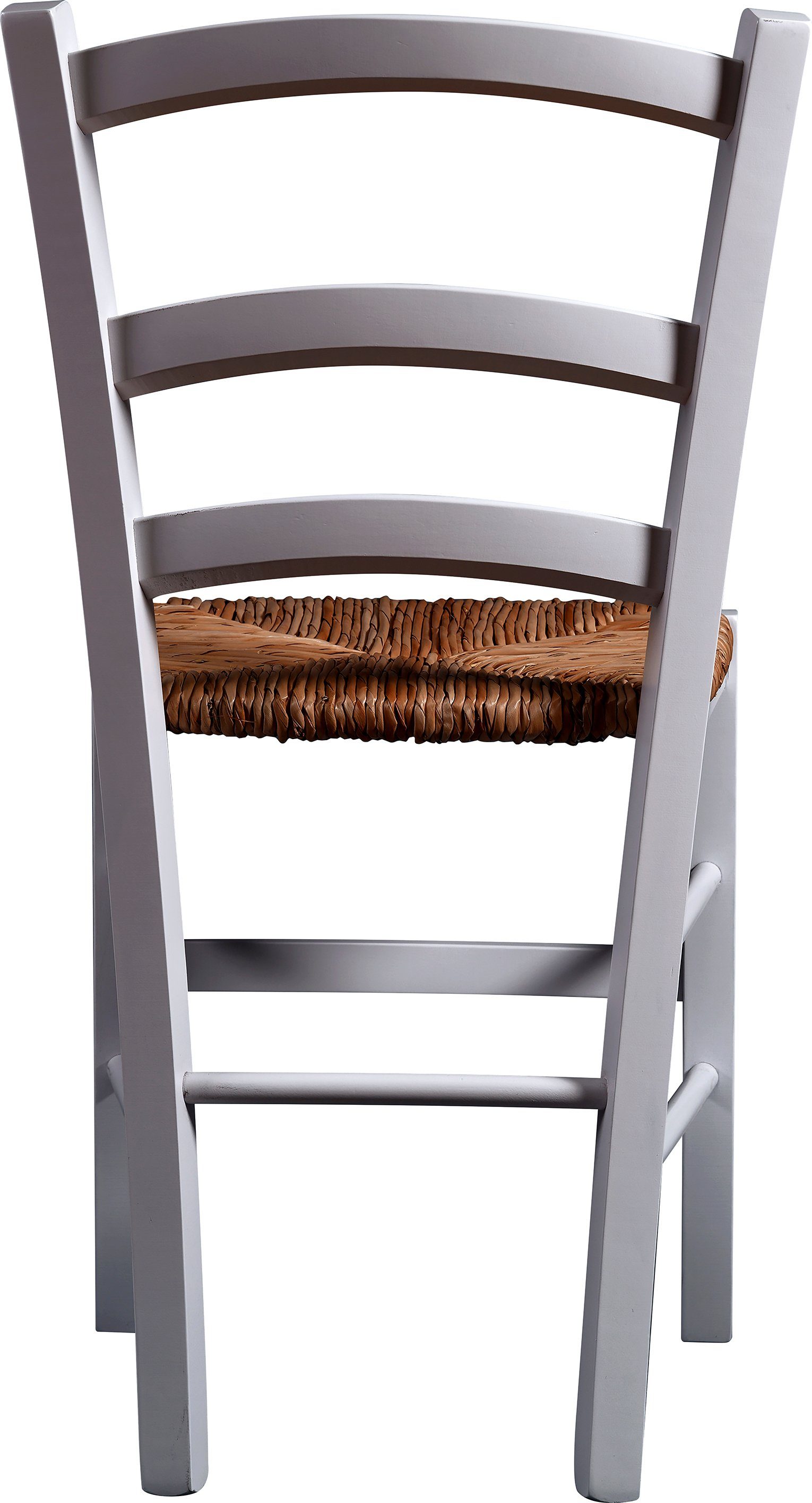 Home affaire Eetkamerstoel Super Paesana van massief beukenhout met zitting van grasvlechtwerk (set, 2 stuks)