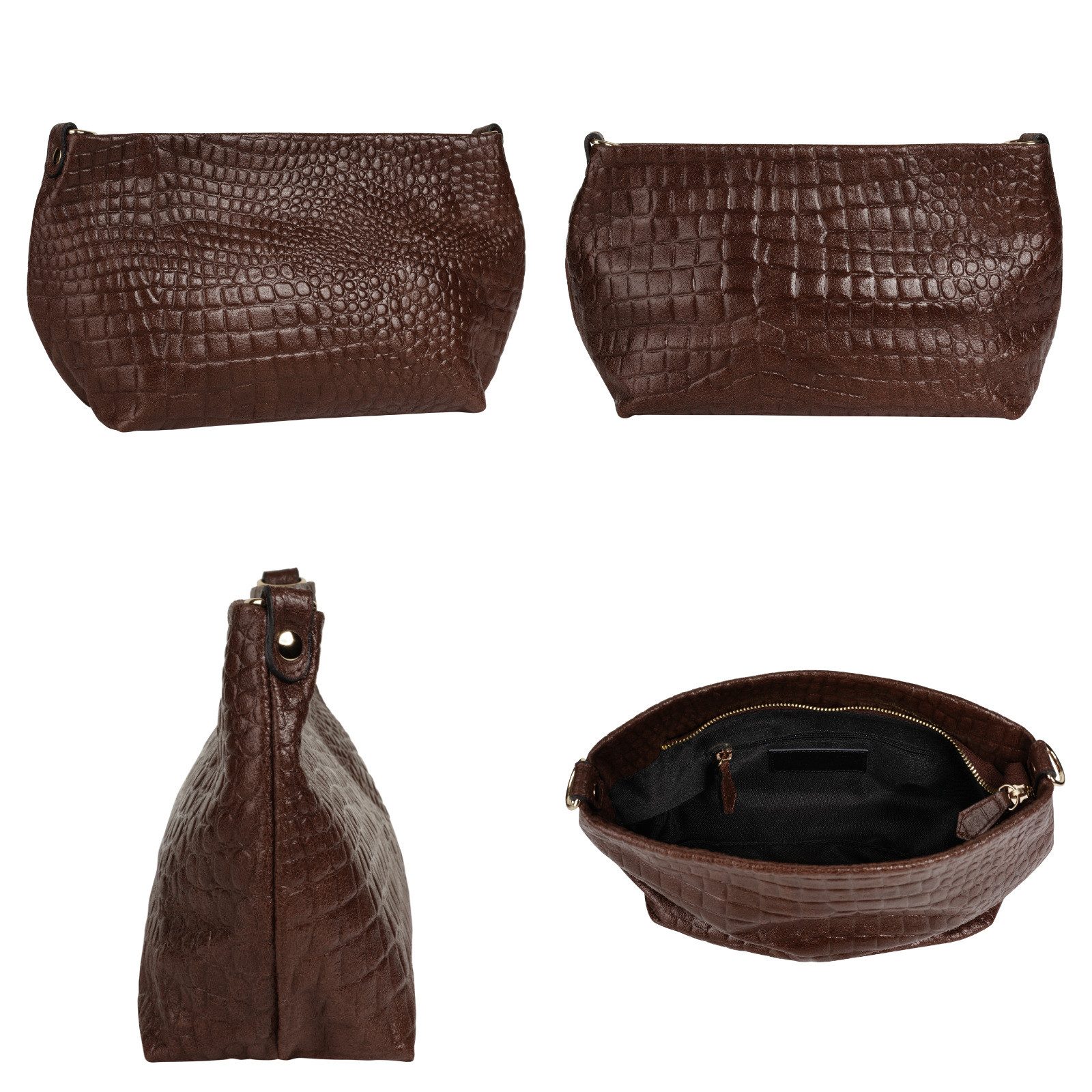 Samantha Look Schoudertas echt leer, made in italy