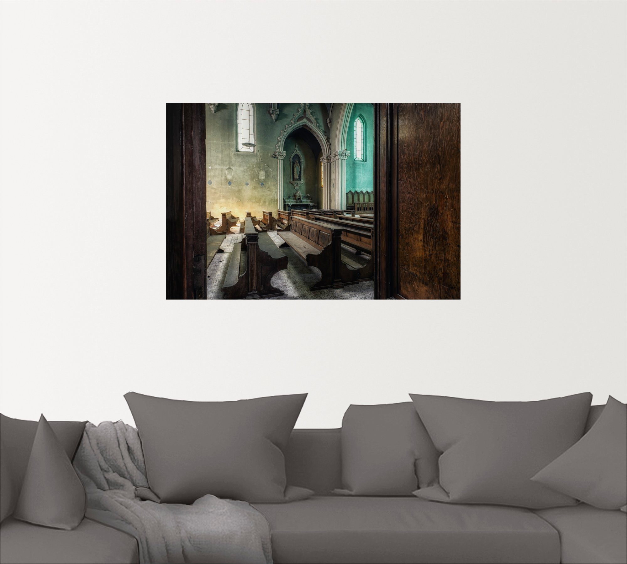 Artland Wandfolie Lost Place - kerk - verlaten plaatsen