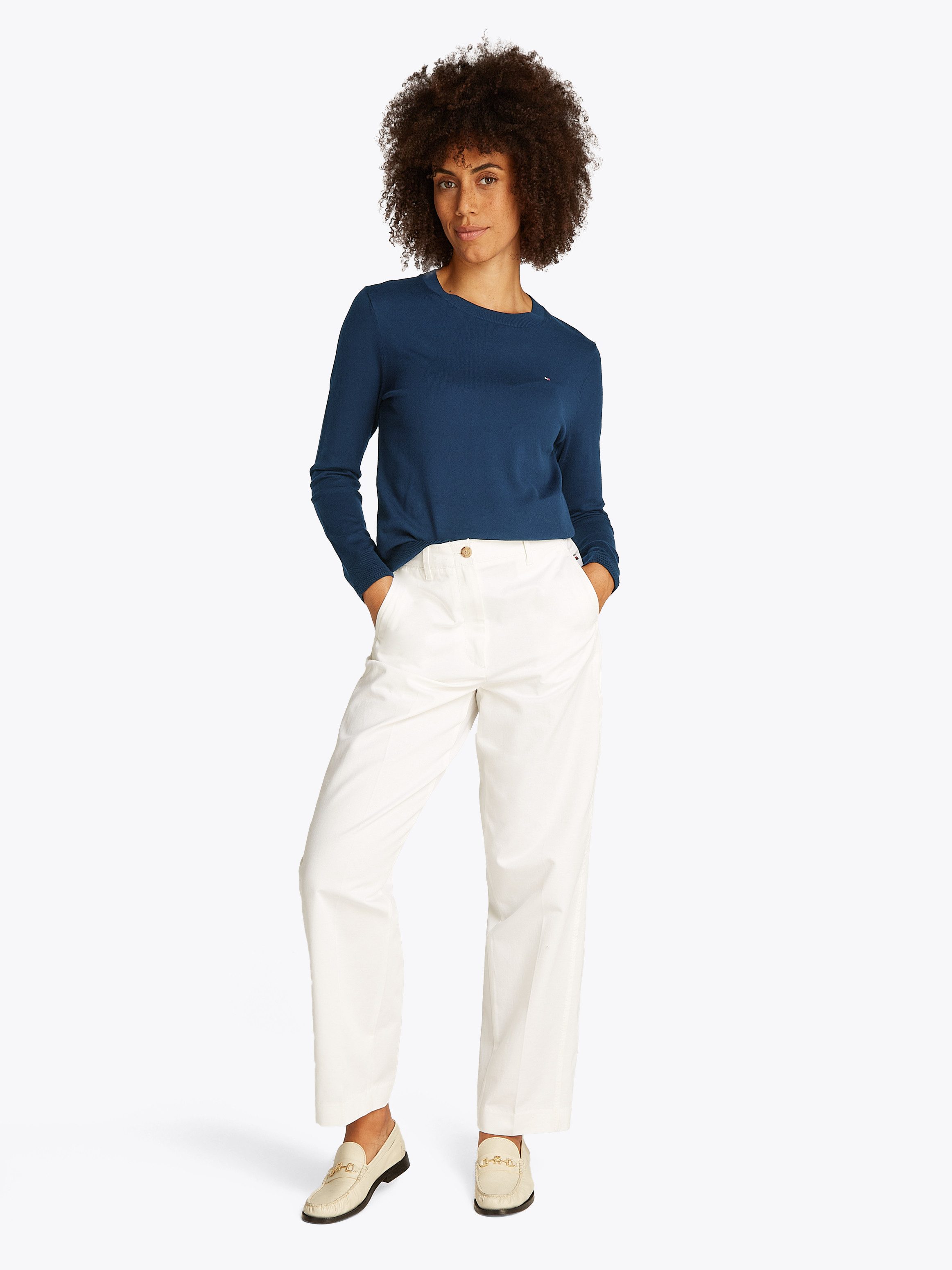 Tommy Hilfiger Trui met ronde hals CO JERSEY STITCH LS C-NK SWT
