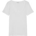 marc o'polo t-shirt met slubgarenverwerking wit