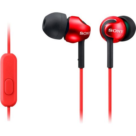 MDR-EX110AP in-ear hoofdtelefoon, Rood