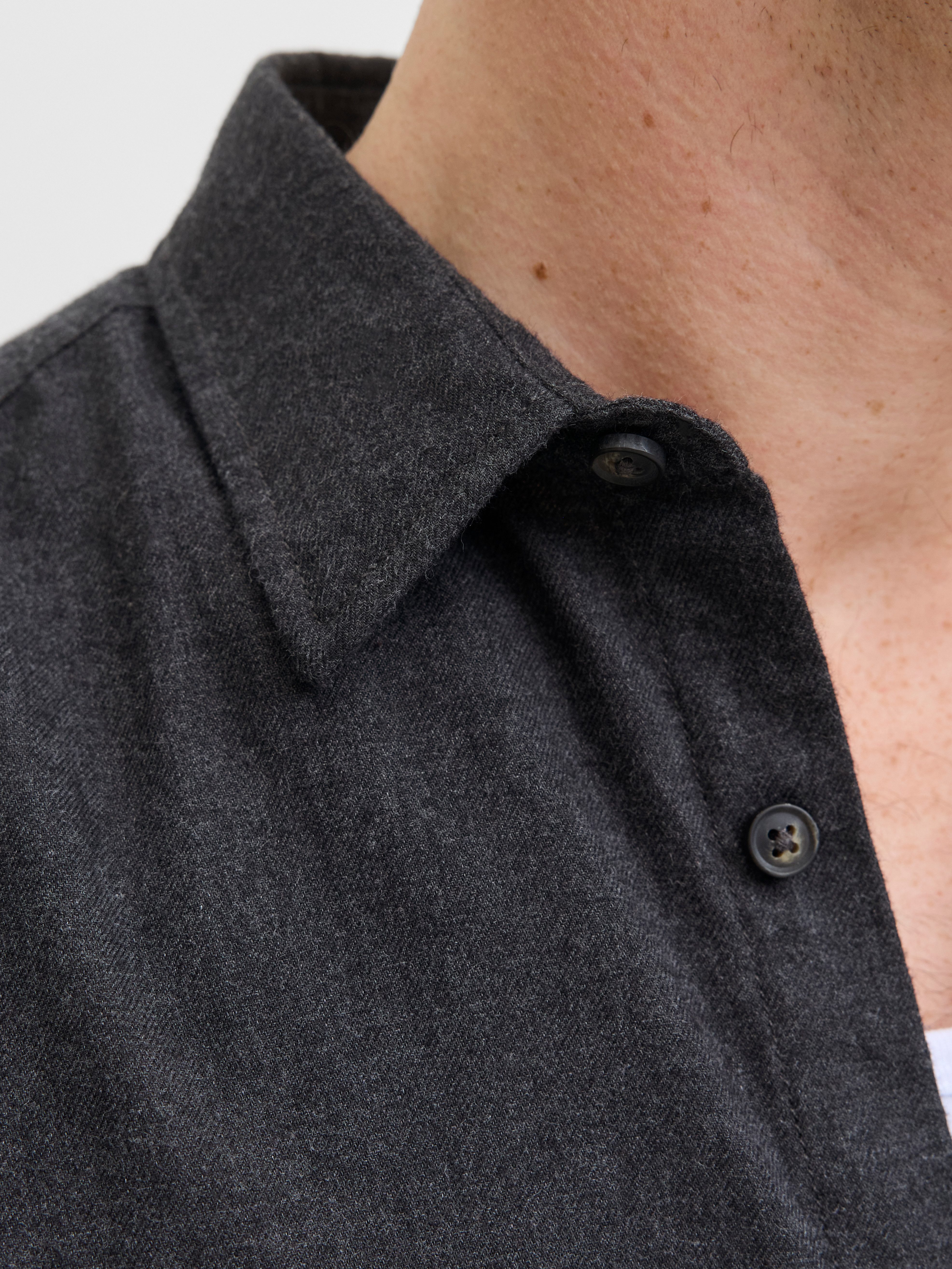 Jack & Jones PlusSize Overhemd met lange mouwen JJECLASSIC MELANGE SHIRT L/S SN PLS