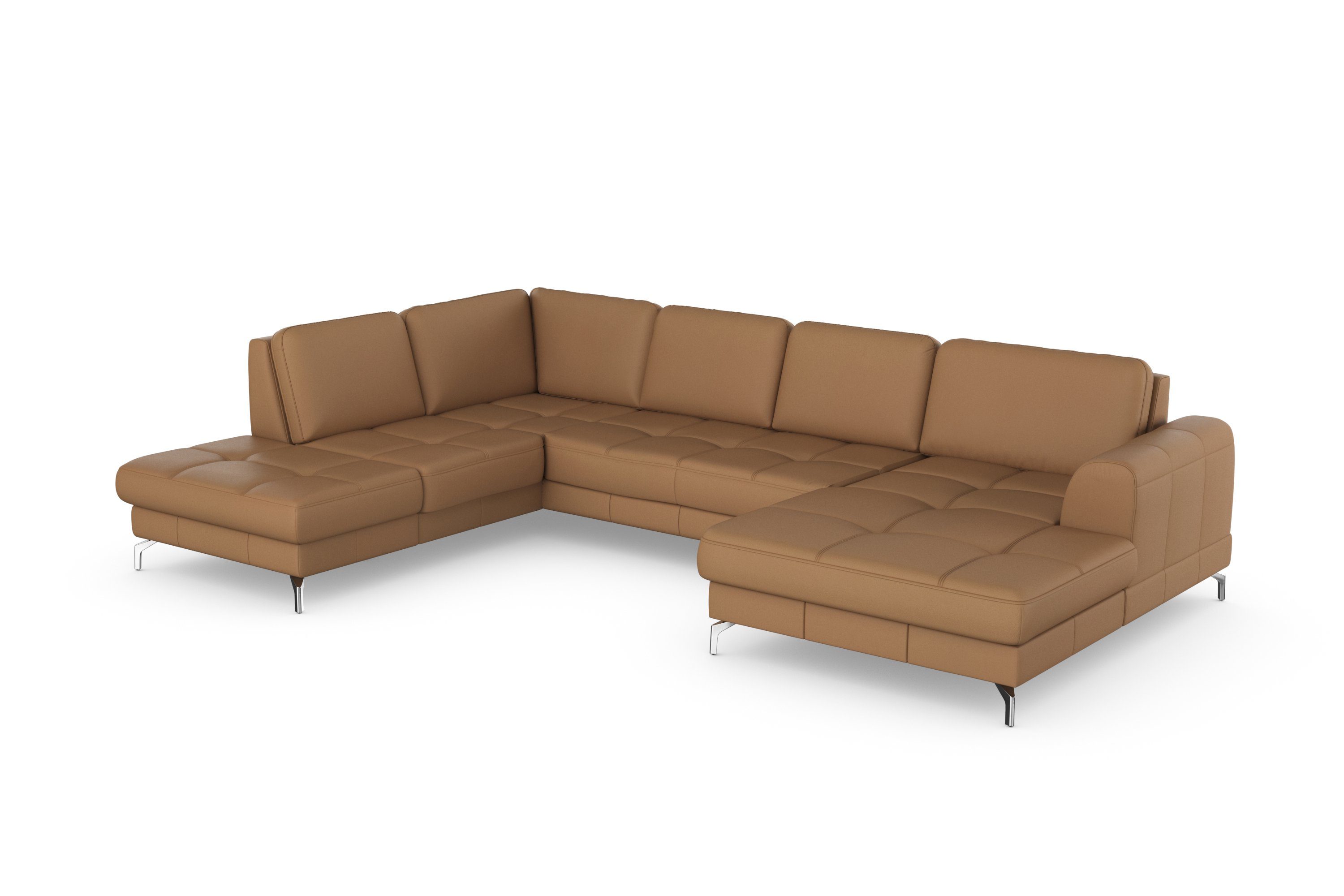 sit&more Zithoek Bendigo U-vorm inclusief zitdiepteverstelling, bodemvrijheid 12 cm, in 2 pootkleuren