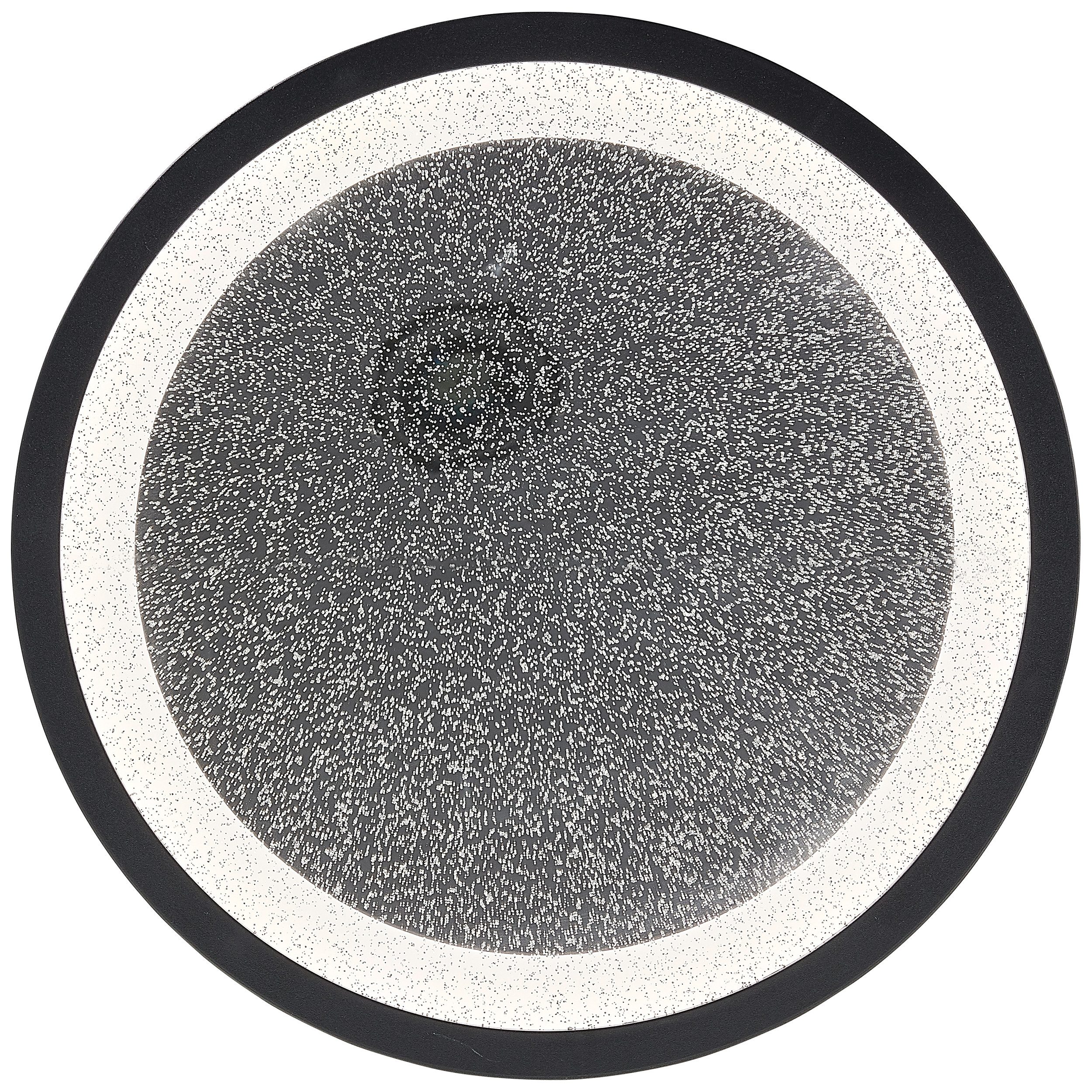 BreLight Led-plafondlamp Tanida LED-plafondlamp met glittereffect, 22 W, 2200 lm, 4000 K, zwart
