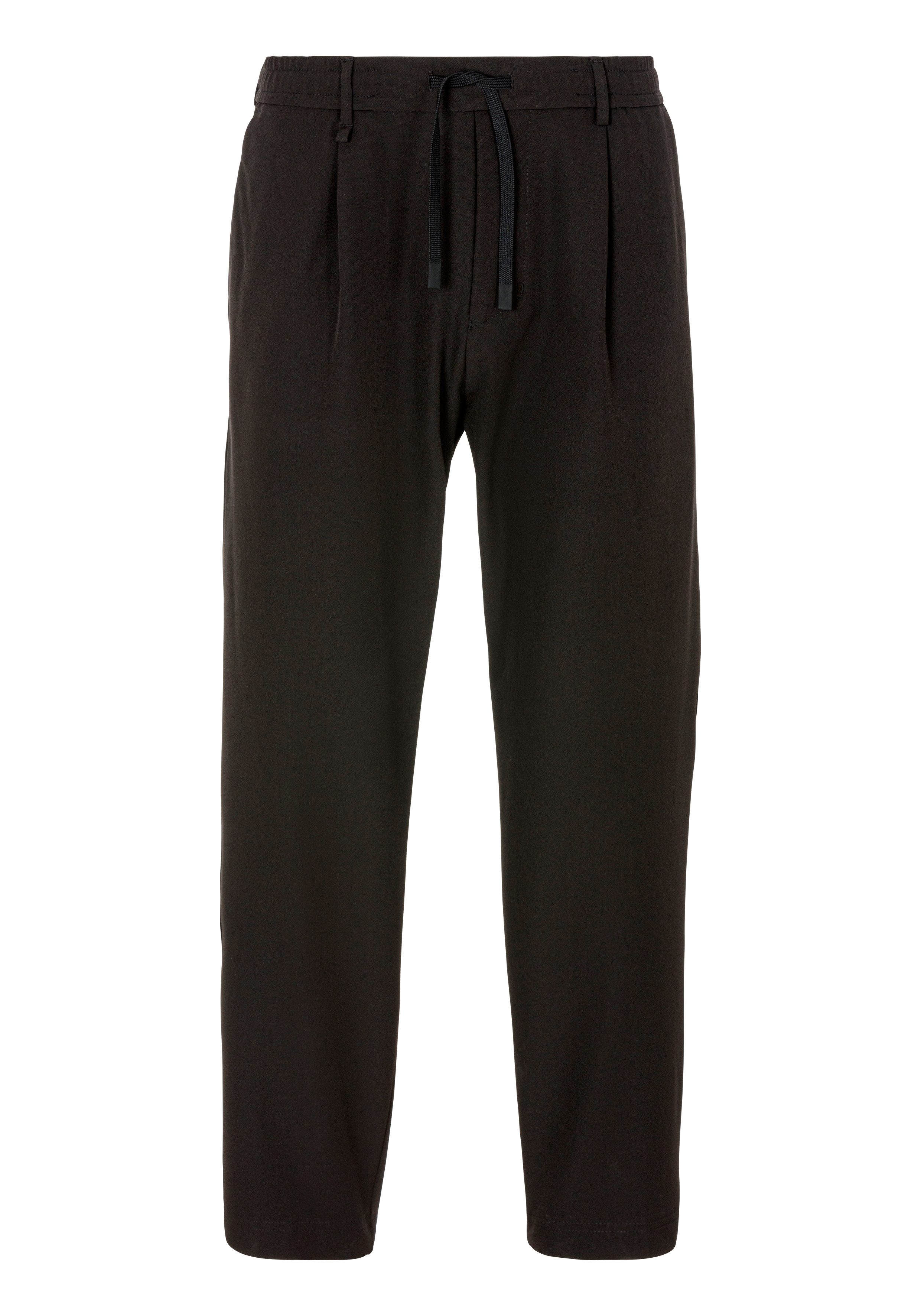 BOSS GREEN Geweven broek T_Convert-Pleat met trekkoord en merklabel
