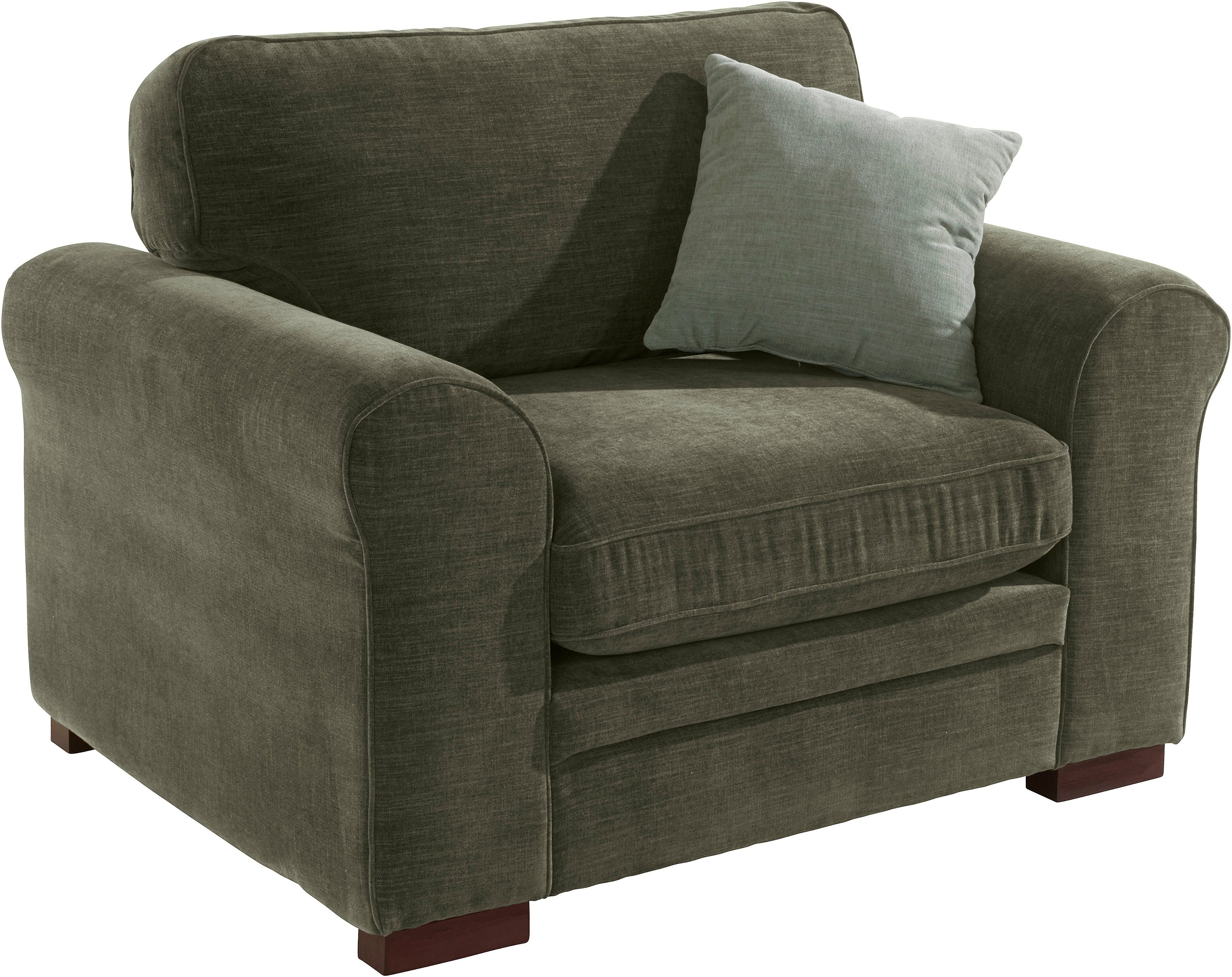 Home affaire Fauteuil Broughton zachte bekleding, passend bij de serie "broughton", in 3 soorten bekleding