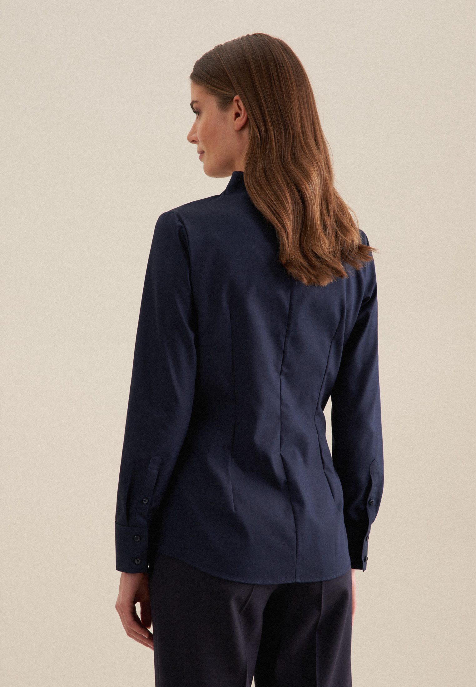 seidensticker Klassieke blouse Zwarte roos
