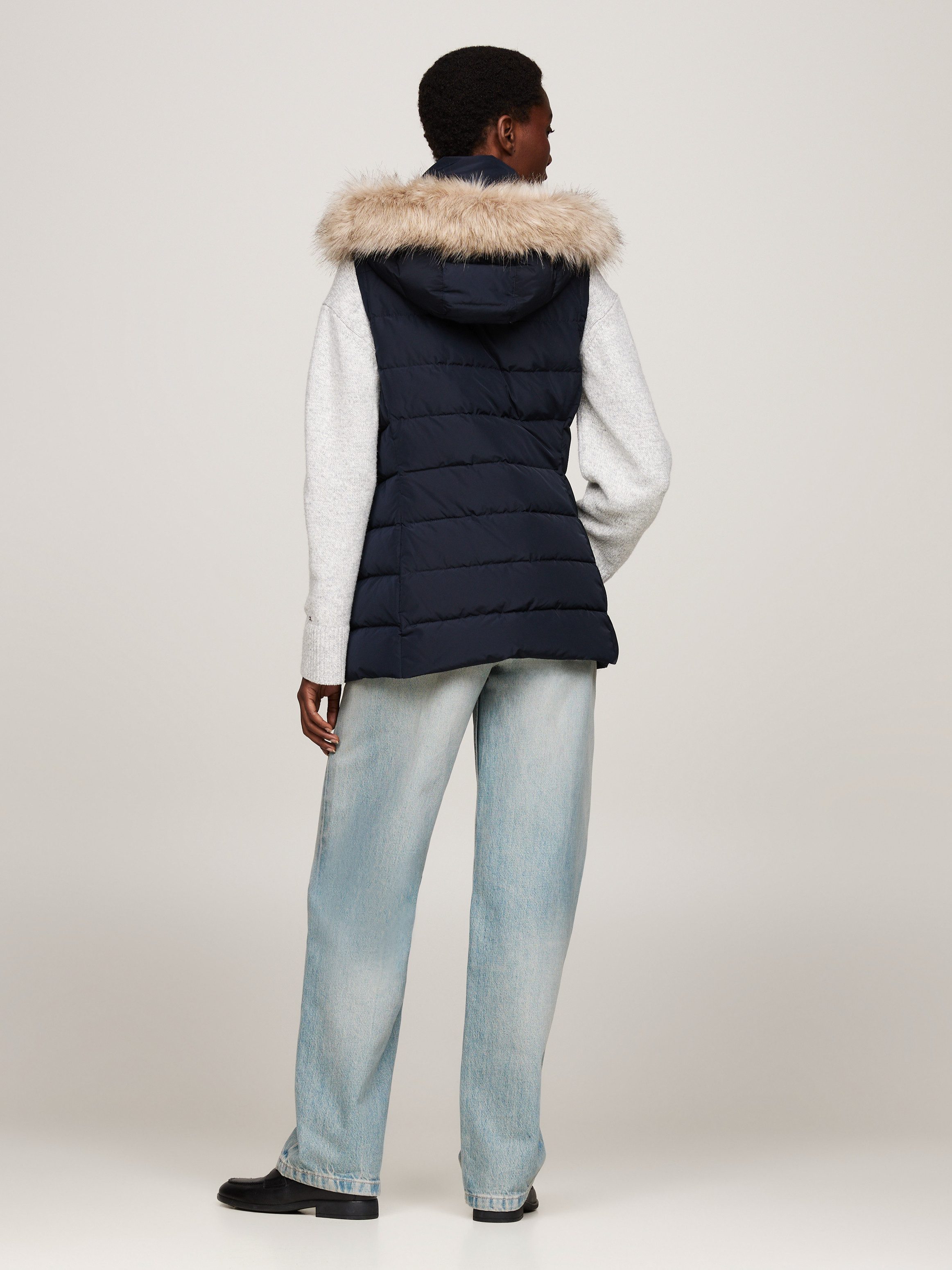Tommy Hilfiger Bodywarmer HERITAGE DOWN TYRA VEST WITH FUR