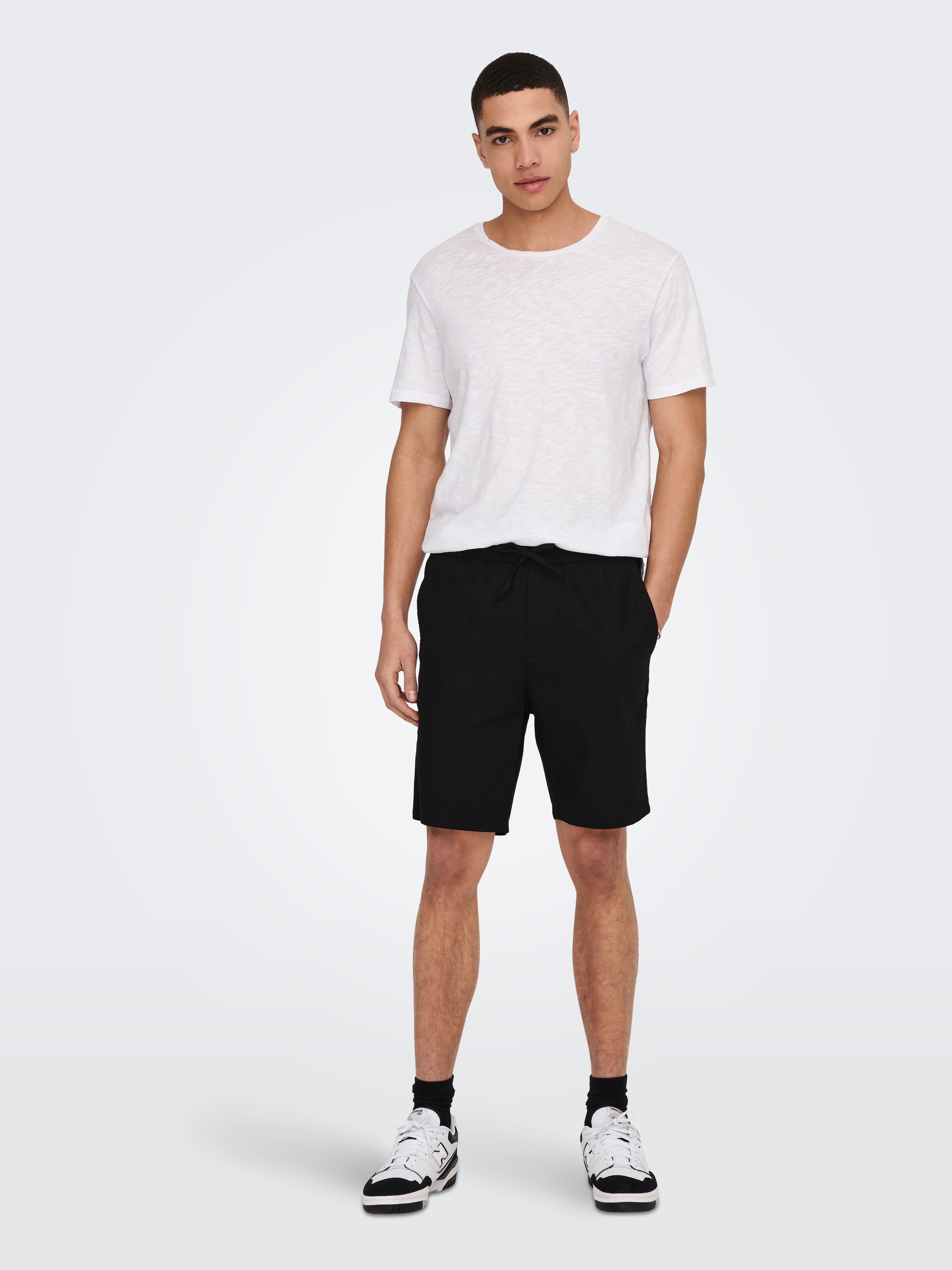 ONLY & SONS Short ONSLINUS 0007 COT LIN SHORTS NOOS