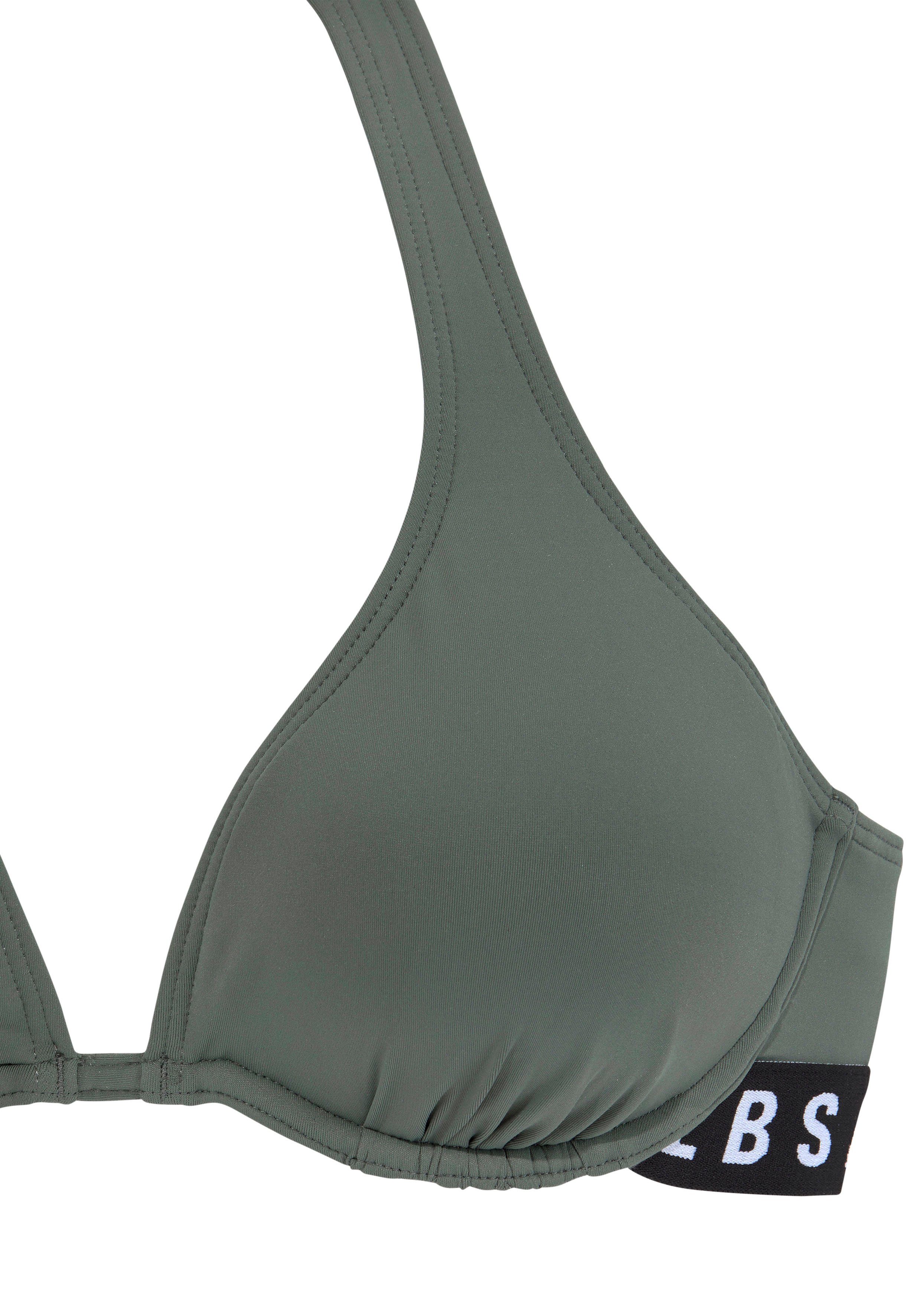 Elbsand Beugelbikini met contrastkleurige merkopschriften