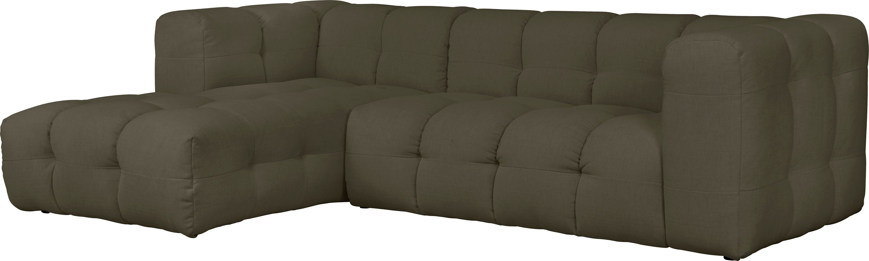 LeGer Home by Lena Gercke Hoekbank TALISHA L-vorm designerbank, moderne quilt, B/D/H: 276/178/75 cm
