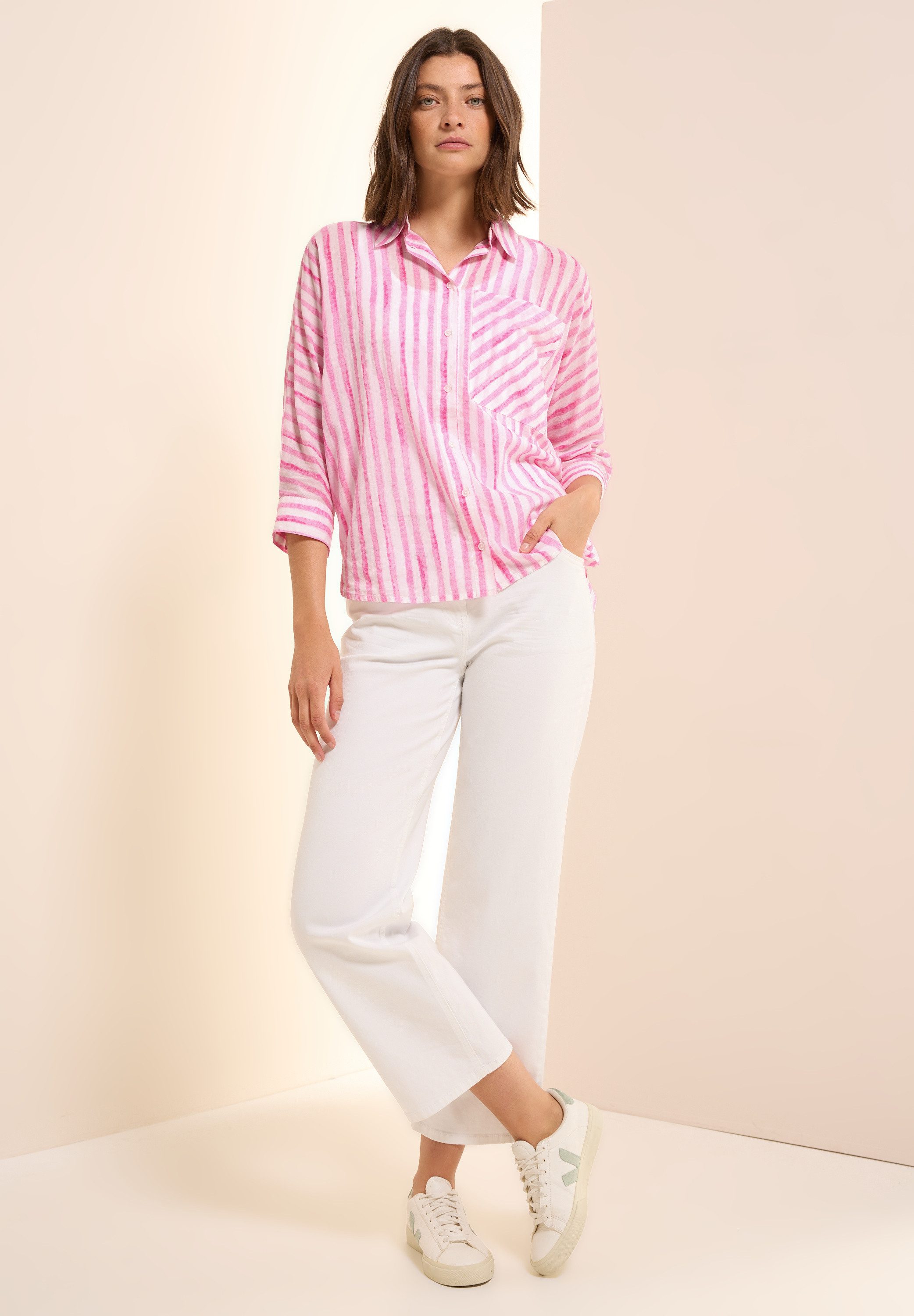 Cecil Overhemdblouse met streepdessin
