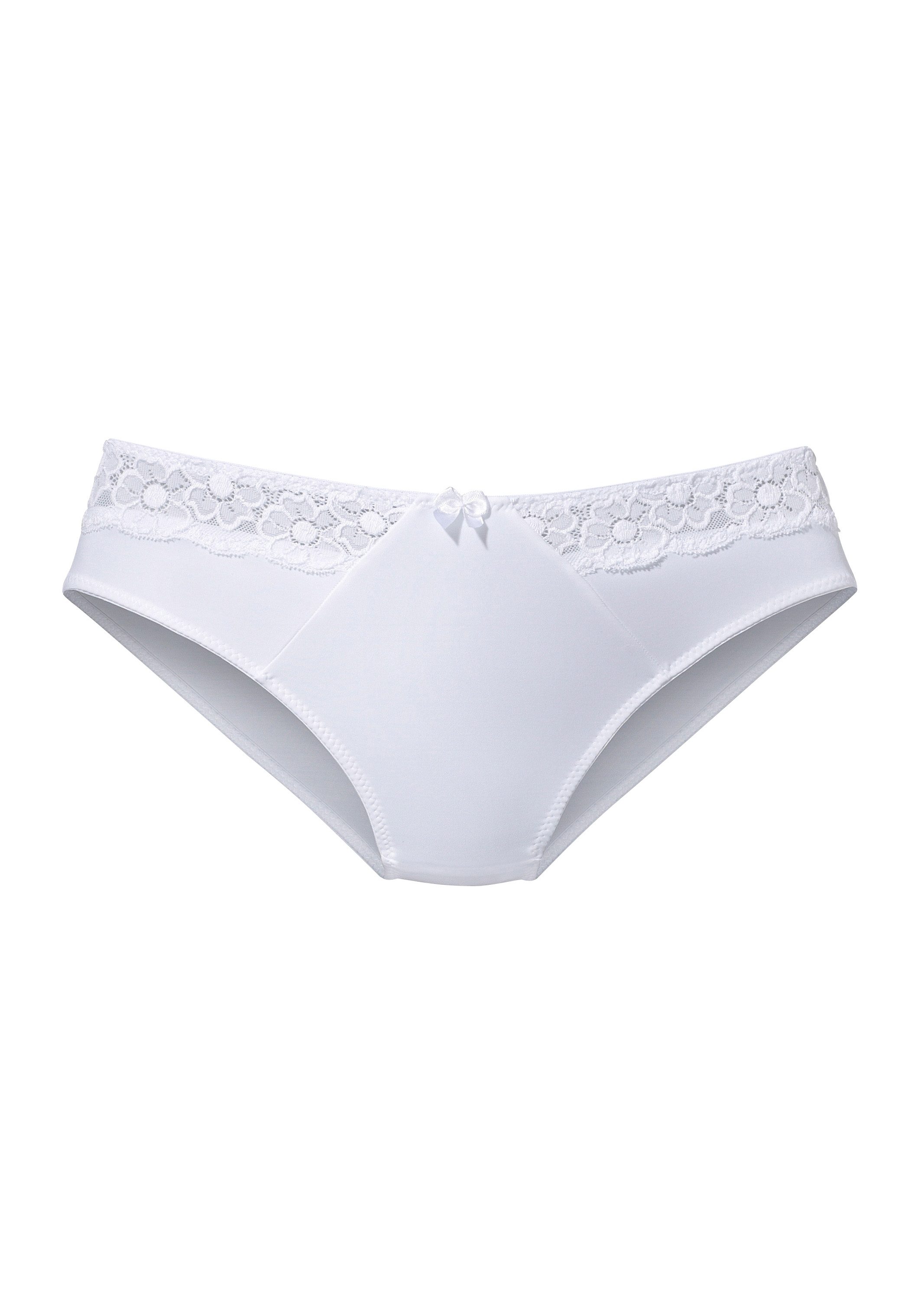 Lascana Slip met kanten inzetten opzij