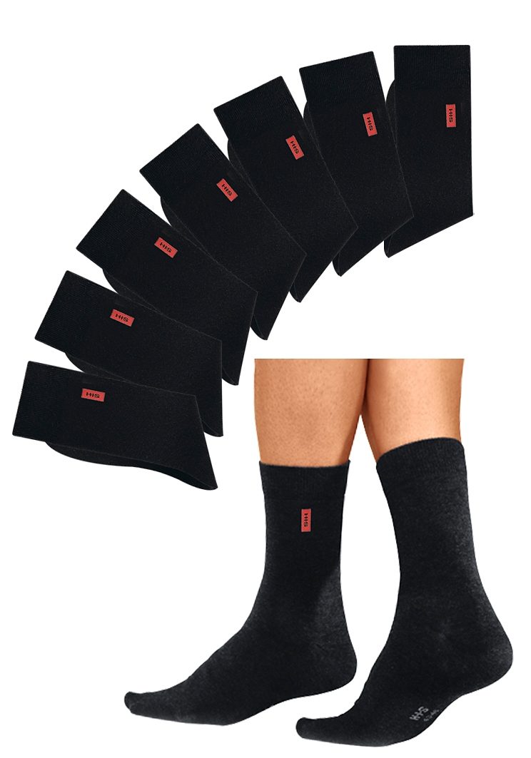 H.I.S Basic sokken in aangename katoenkwaliteit (set, 7 paar)