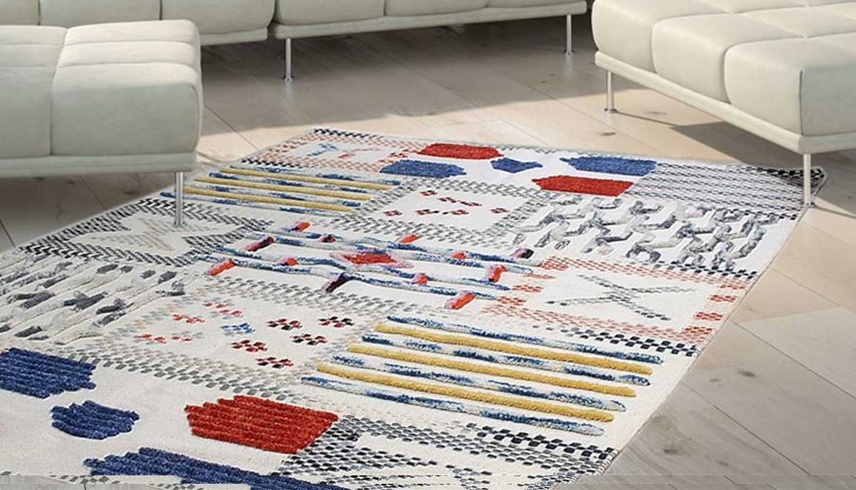 calo-deluxe Vloerkleed Evans 210 Wol met katoen, woonkamer