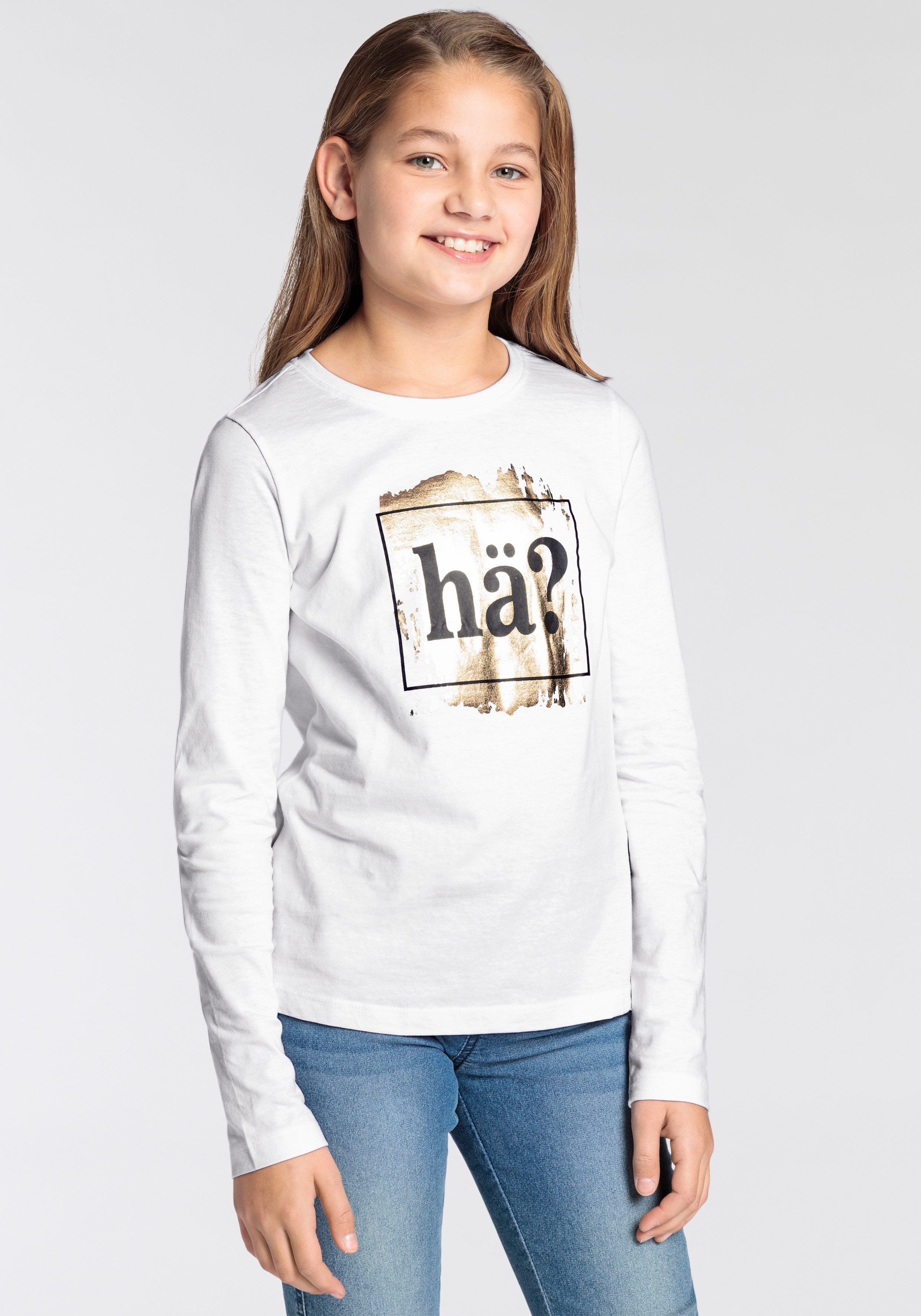 KIDSWORLD Shirt met lange mouwen Spreukshirt