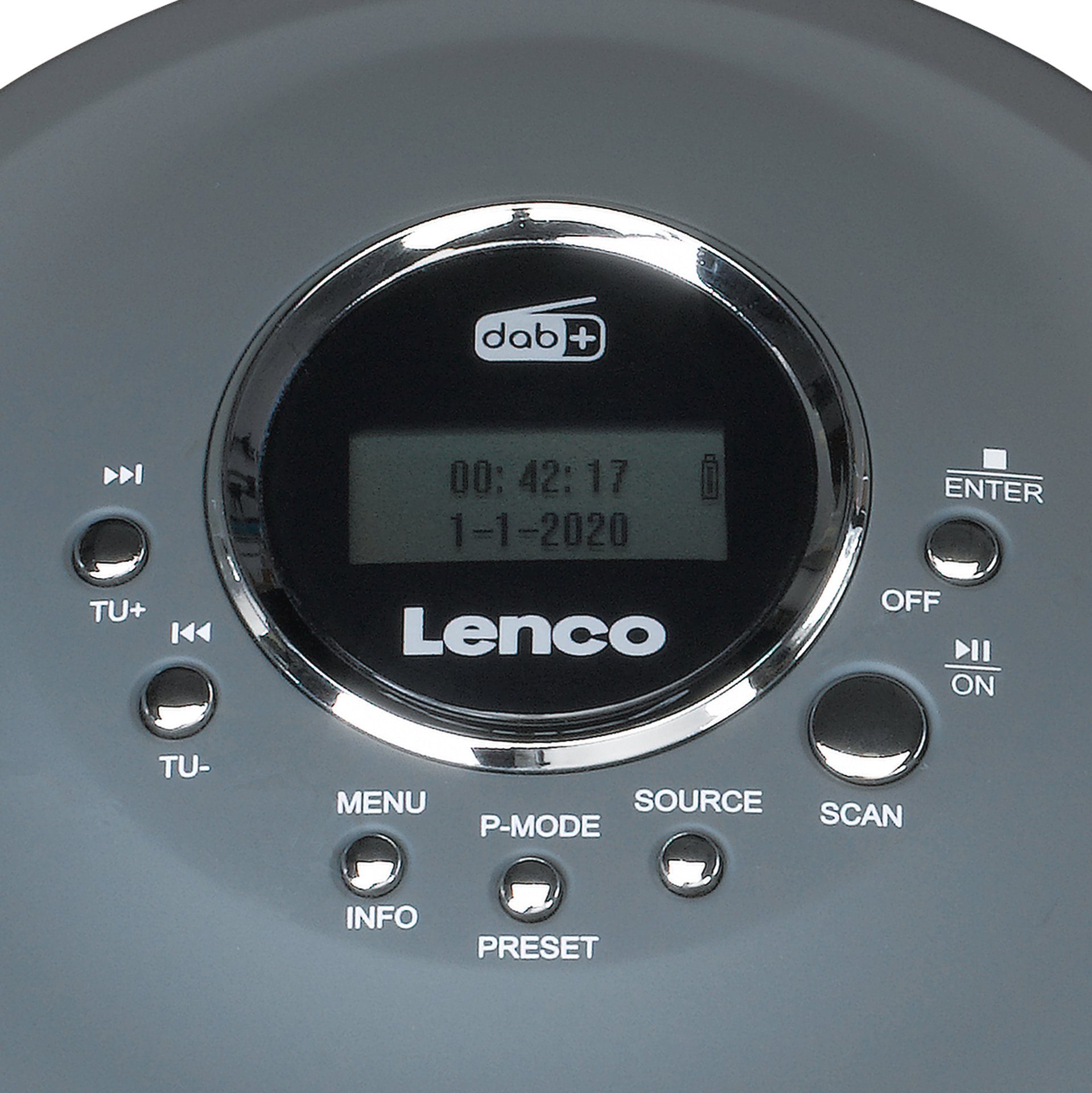 Lenco Radio Cd-400GY - draagbare cd/mp3-speler