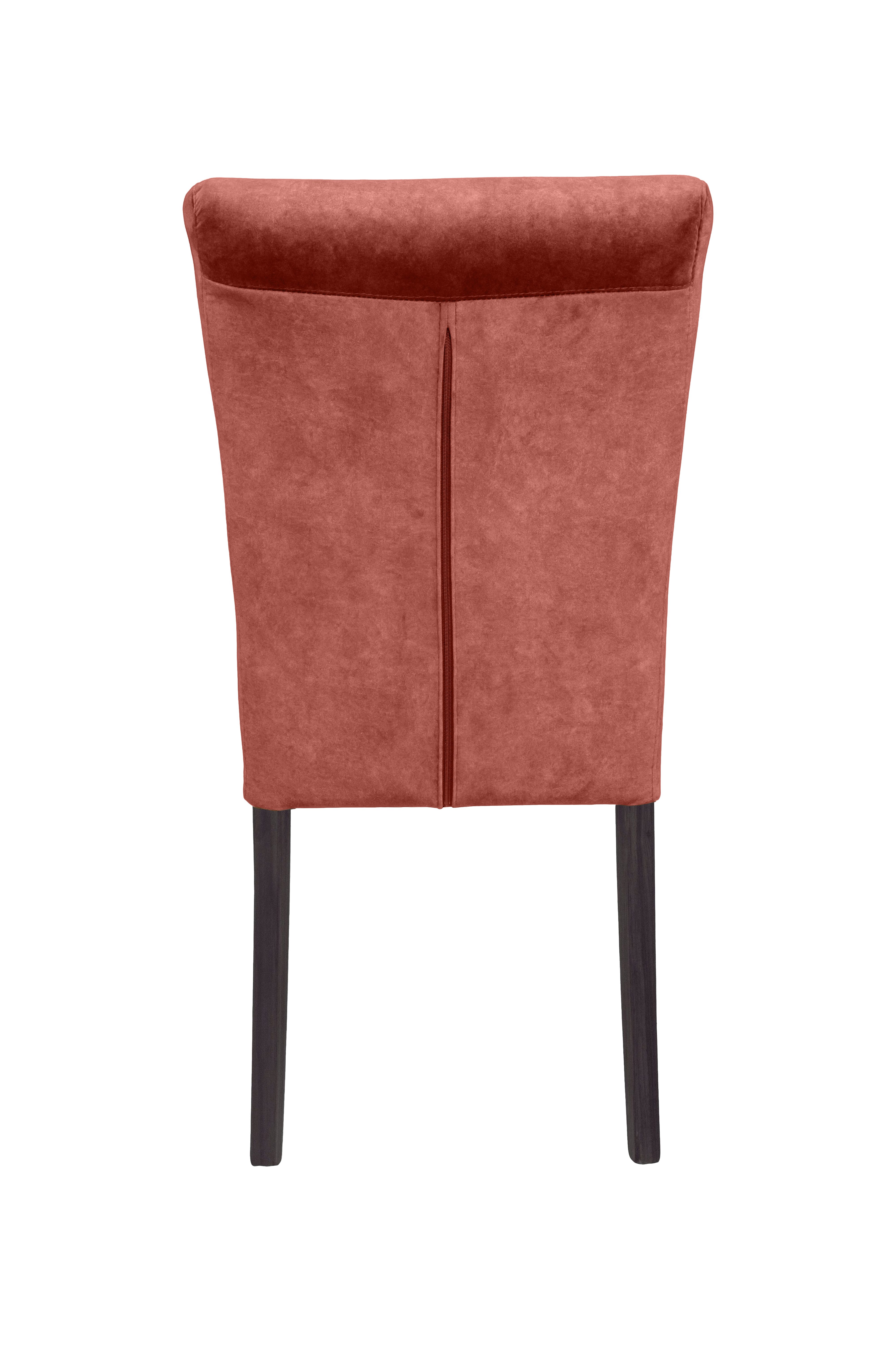Home affaire Stoel met 4 poten Henry Zacht verdikte zitting en rugleuning (set, 2 stuks)