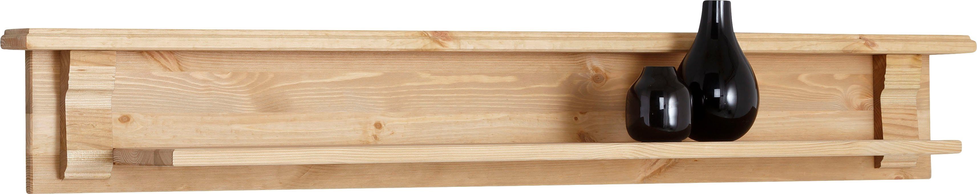 Home affaire Wandplank ANNA Breedte 125 cm, van massief grenen, FSC®