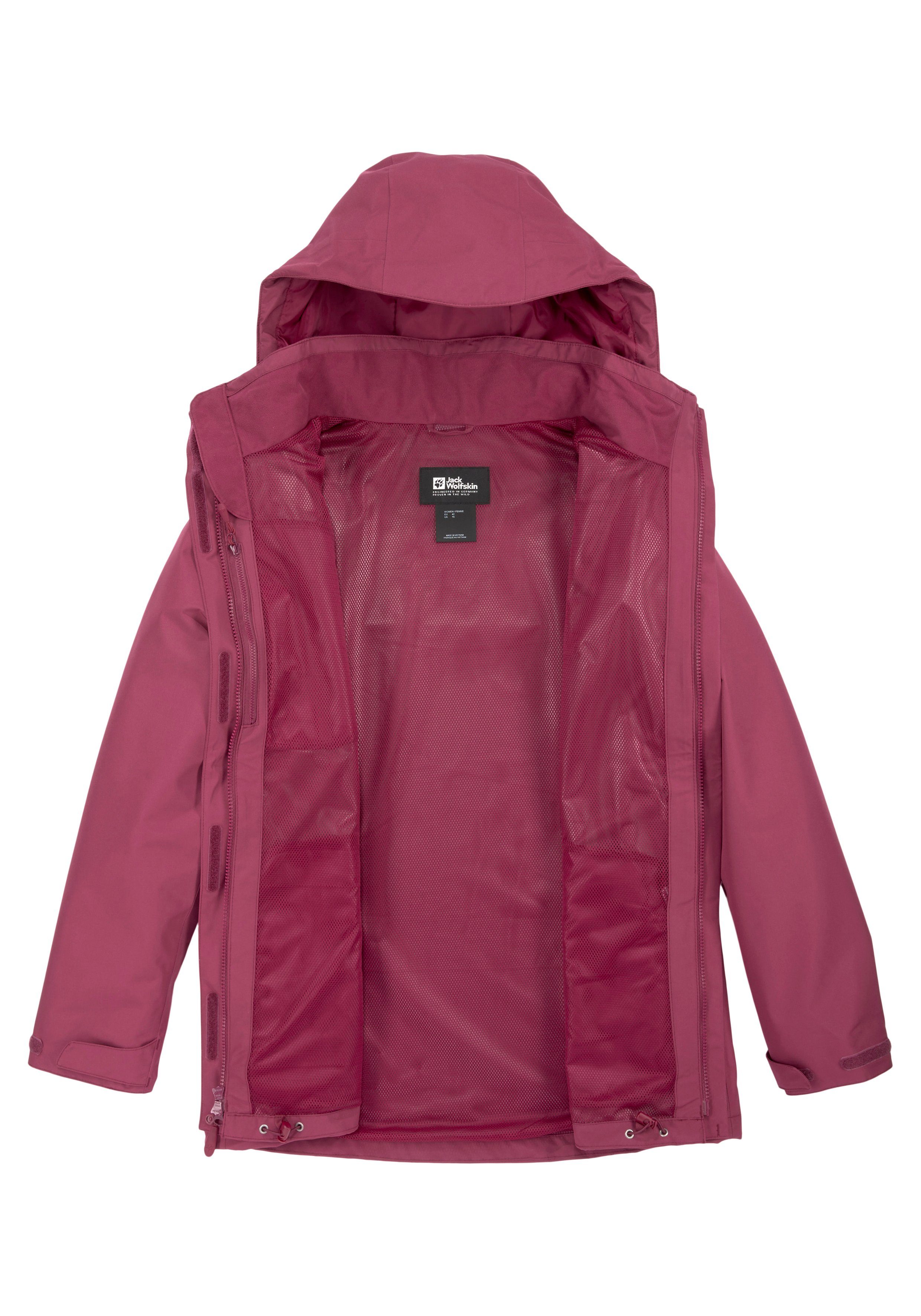 Jack Wolfskin Functioneel jack TOCORA JACKET WOMEN Waterdicht & winddicht & ademend