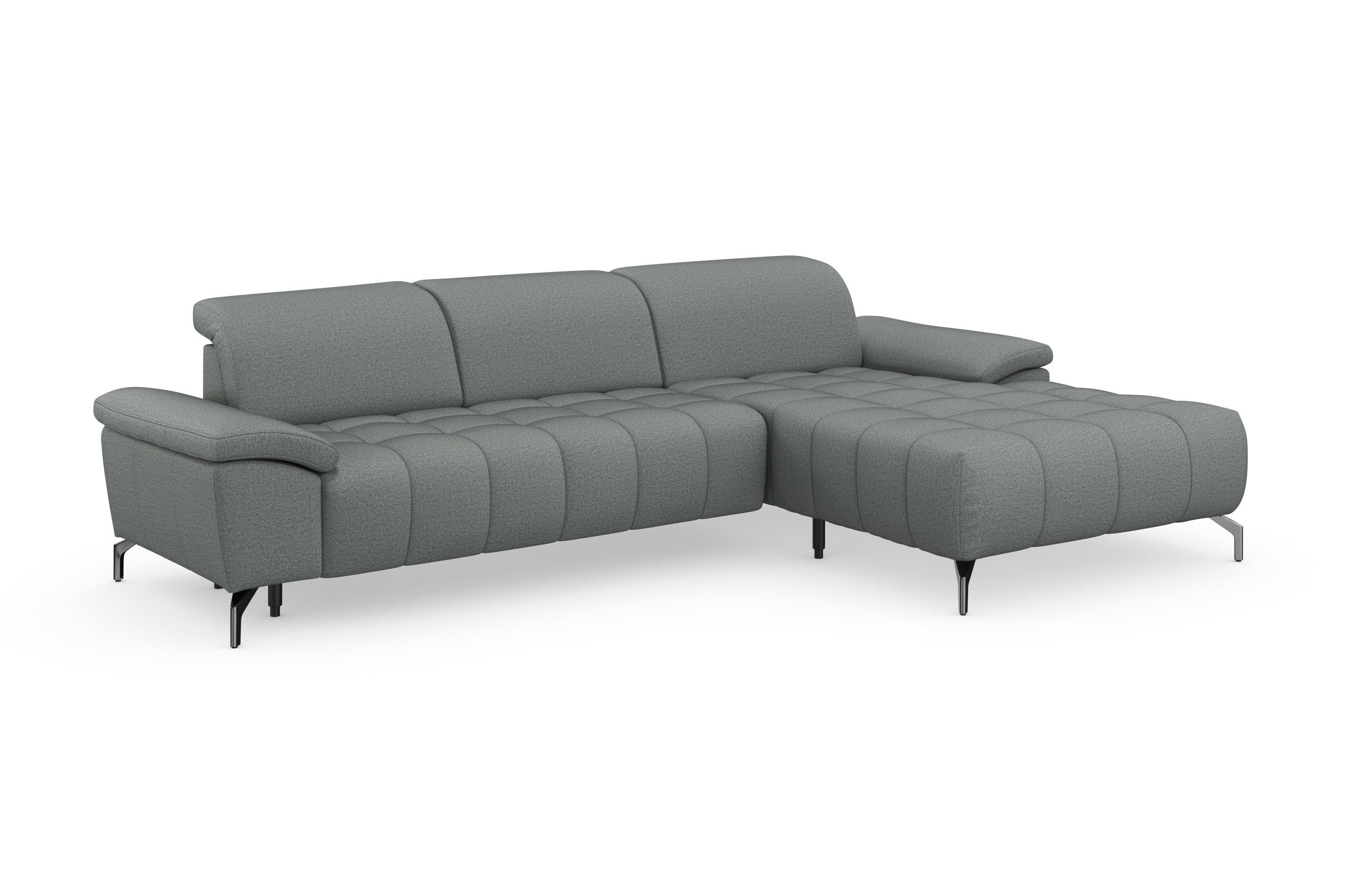 sit&more Hoekbank Cool L-vorm naar keuze met verstelbare hoofdsteun en uittrekzitting, motorisch