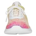 remonte slip-on sneakers met regenboog kleurverloop multicolor