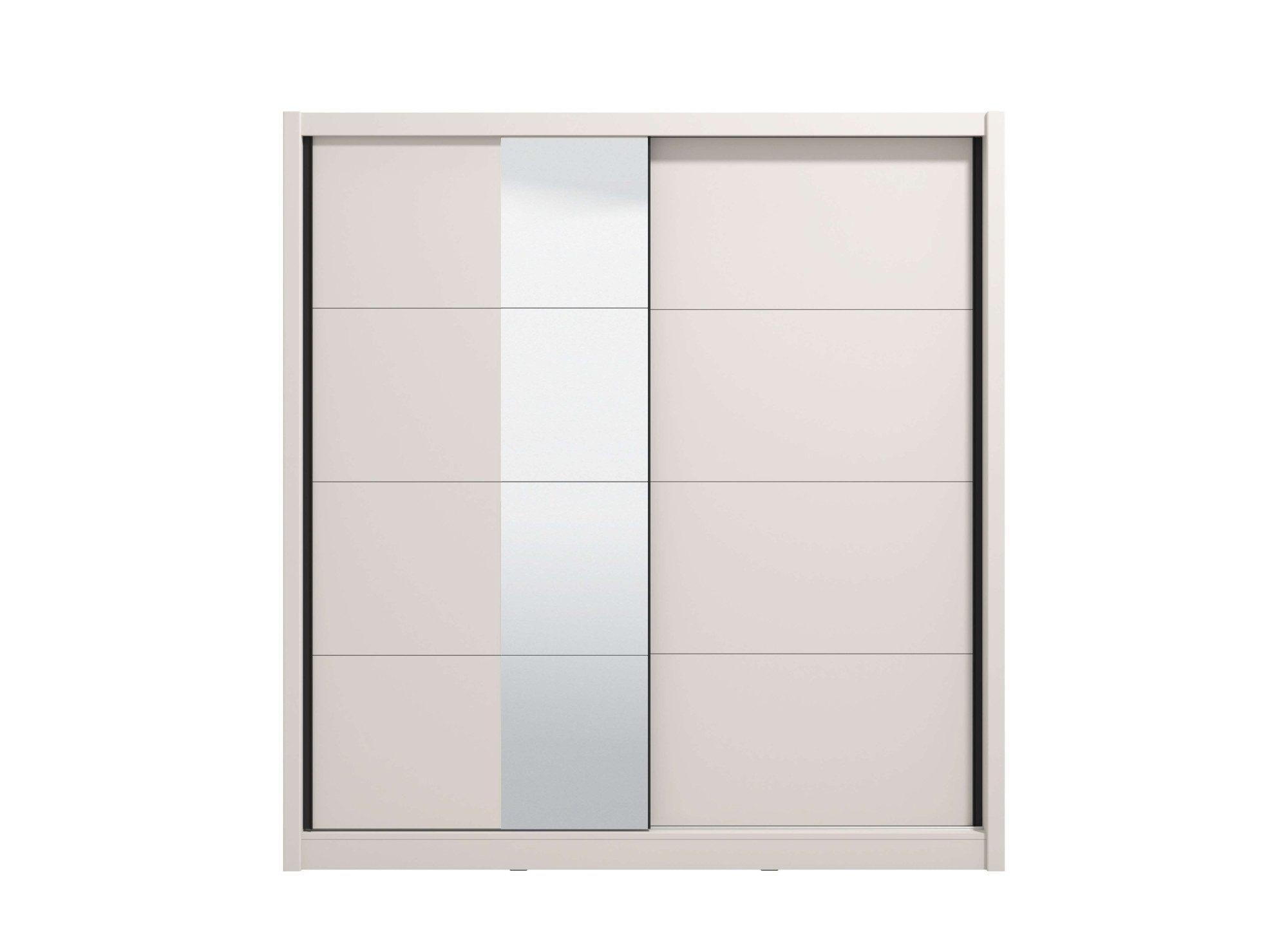 INOSIGN Schuifdeurkast Albi, slaapkamerkast, linnenkast in cashmere of wit Kledingkast met spiegel MET binneninrichting, FSC®-gecertificeerd