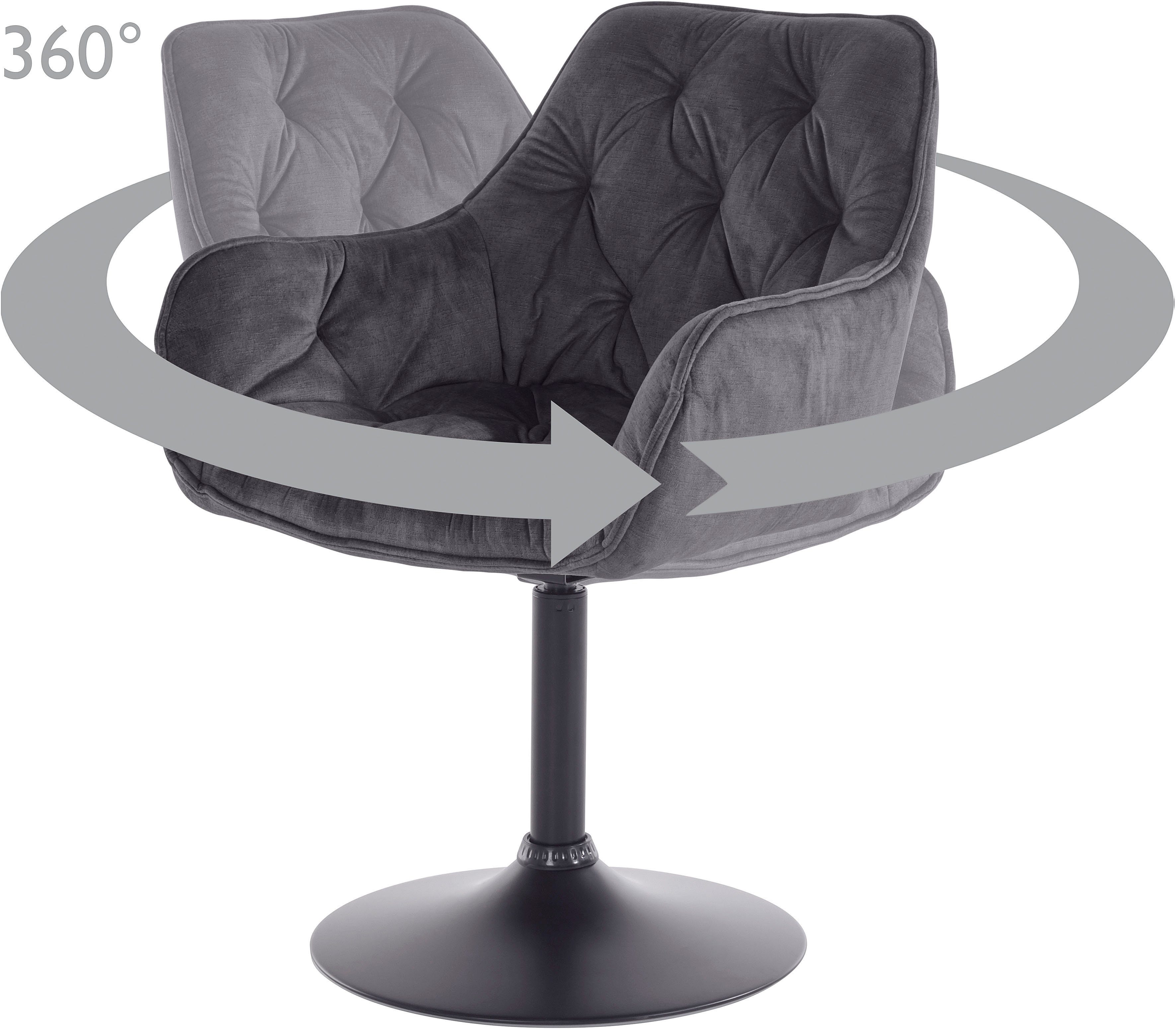 HELA Eetkamerstoel Birte Draaifunctie, als losse stoel of in een (set, 2 stuks)