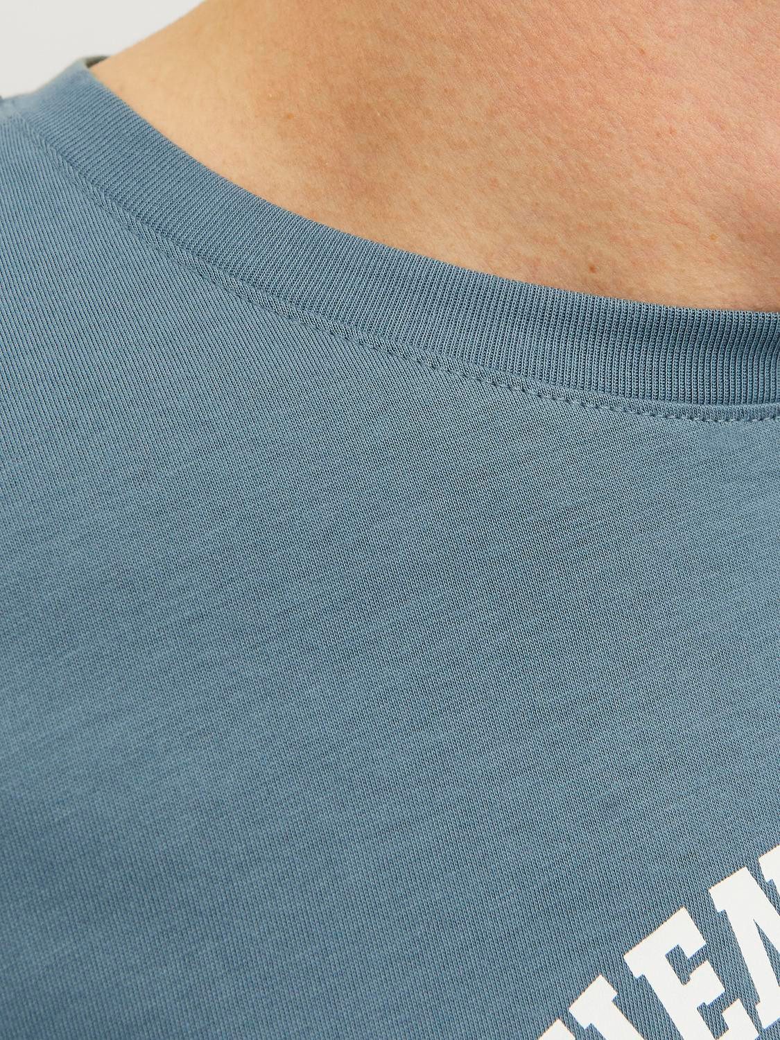 Jack & Jones Shirt met ronde hals JJELOGO TEE SS O-NECK 2 COL AW24 SN