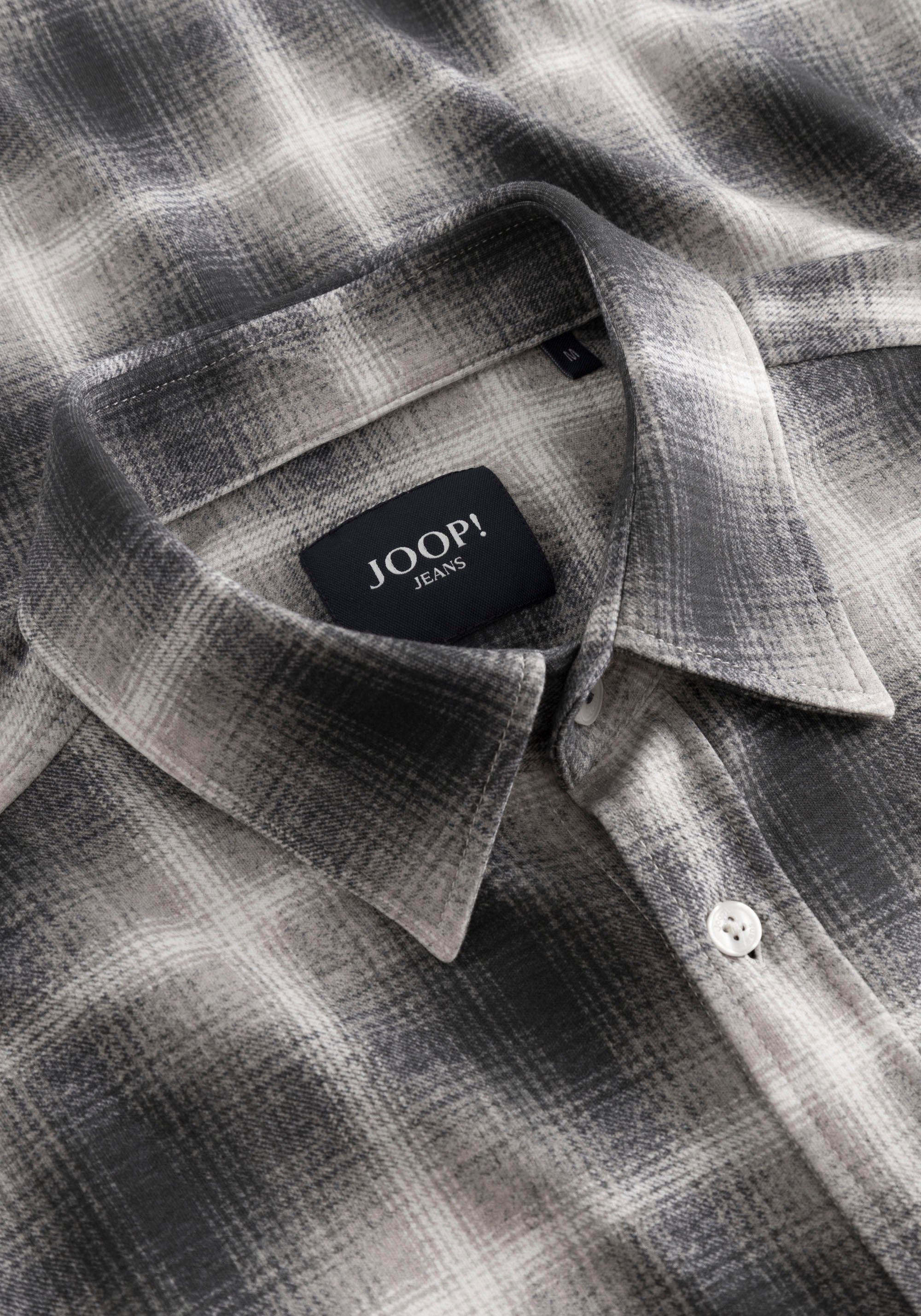 Joop Jeans Geruit overhemd JJSH-89Hanson2-J met knoopsluiting