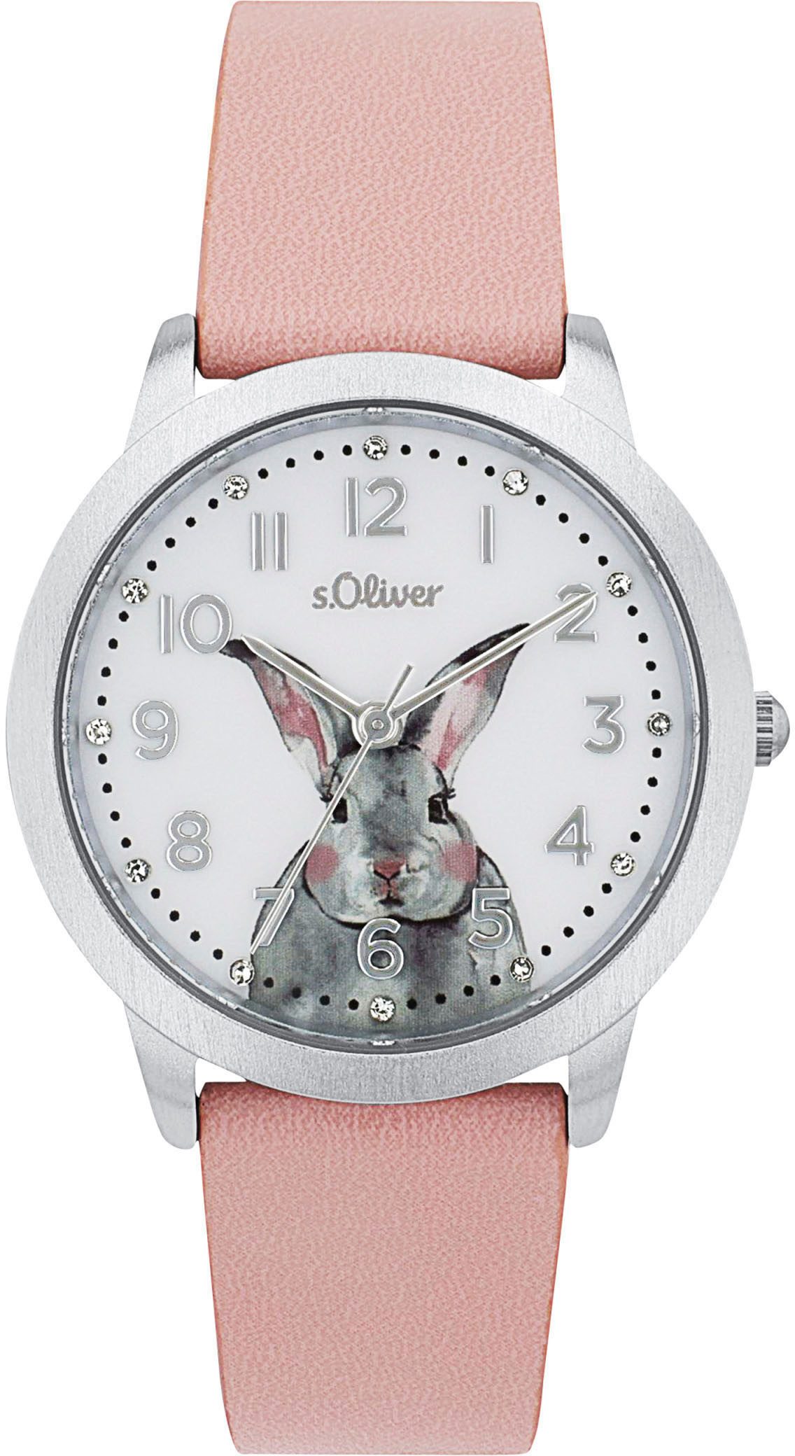 s.Oliver Kwartshorloge Polshorloge, kinderhorloge, meisjes, schoolbegin, verjaardag, cadeau-idee meisjes horloges roze