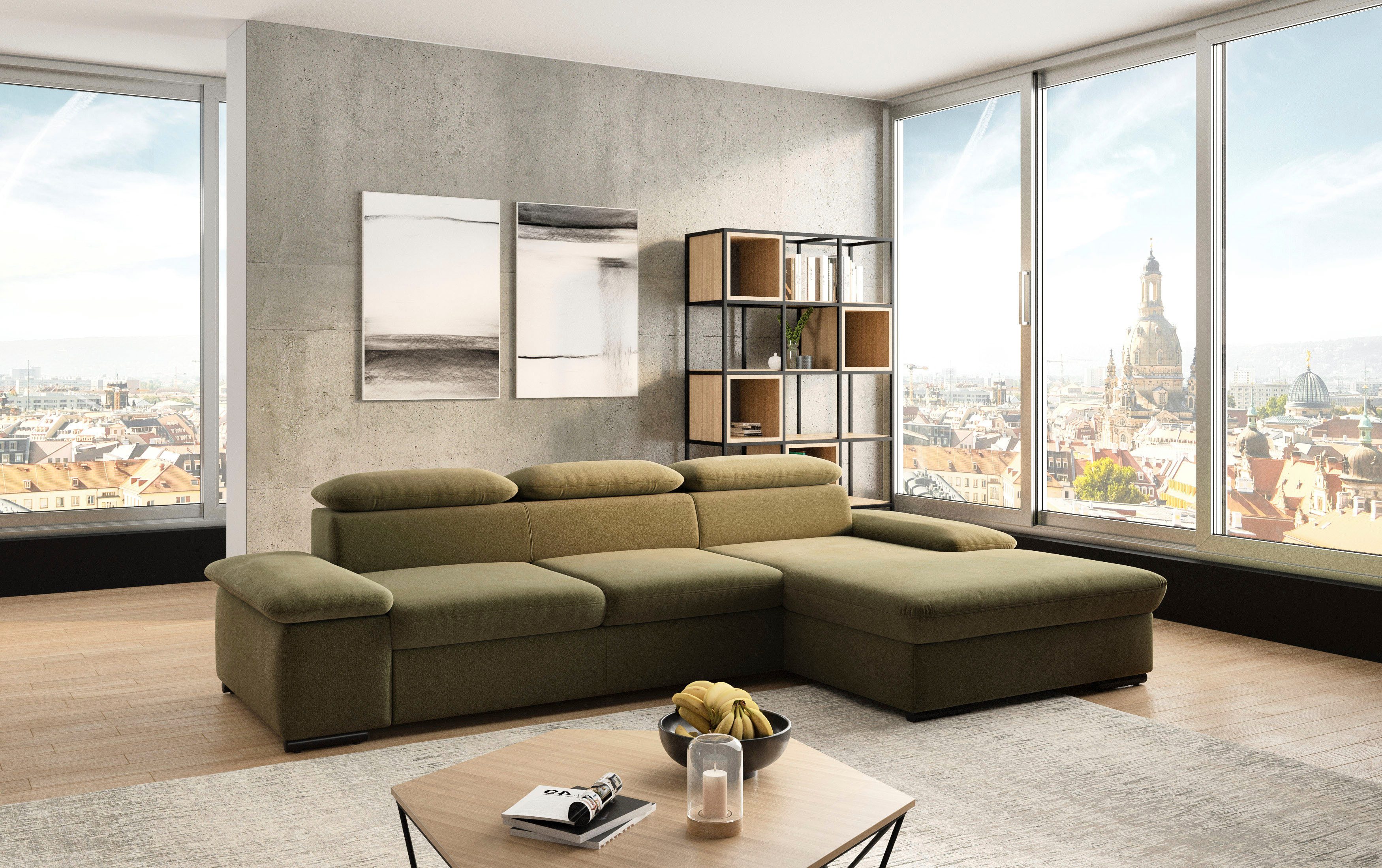 sit&more Hoekbank Alcudia L-vorm optioneel met slaapfunctie