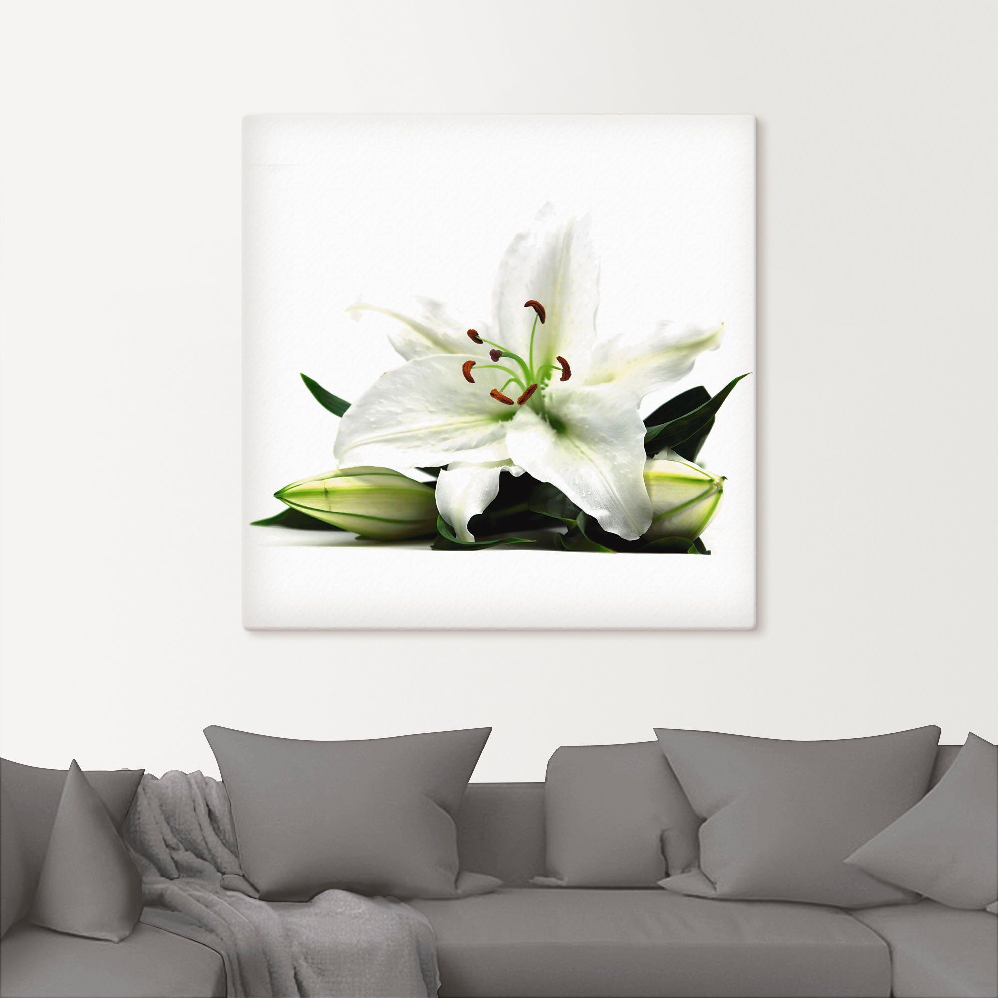 Artland Artprint Grote lelie als artprint op linnen, poster in verschillende formaten maten