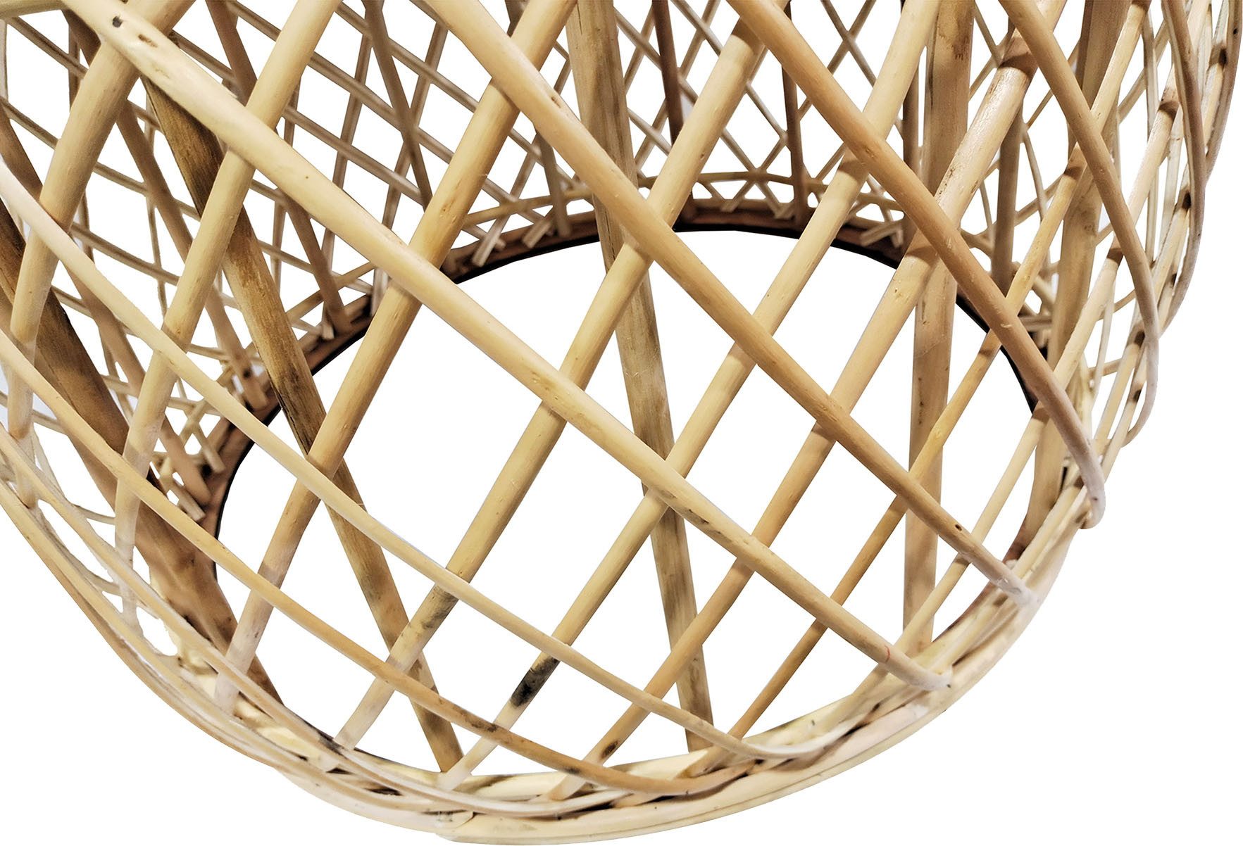 Kayoom Bijzettafel Rattan tafel Massa 125, bijzettafel met blikvanger-kwaliteit Bohostijl, handgemaakt, natuurlijk materiaal, tijdloze uitstraling (1 stuk)