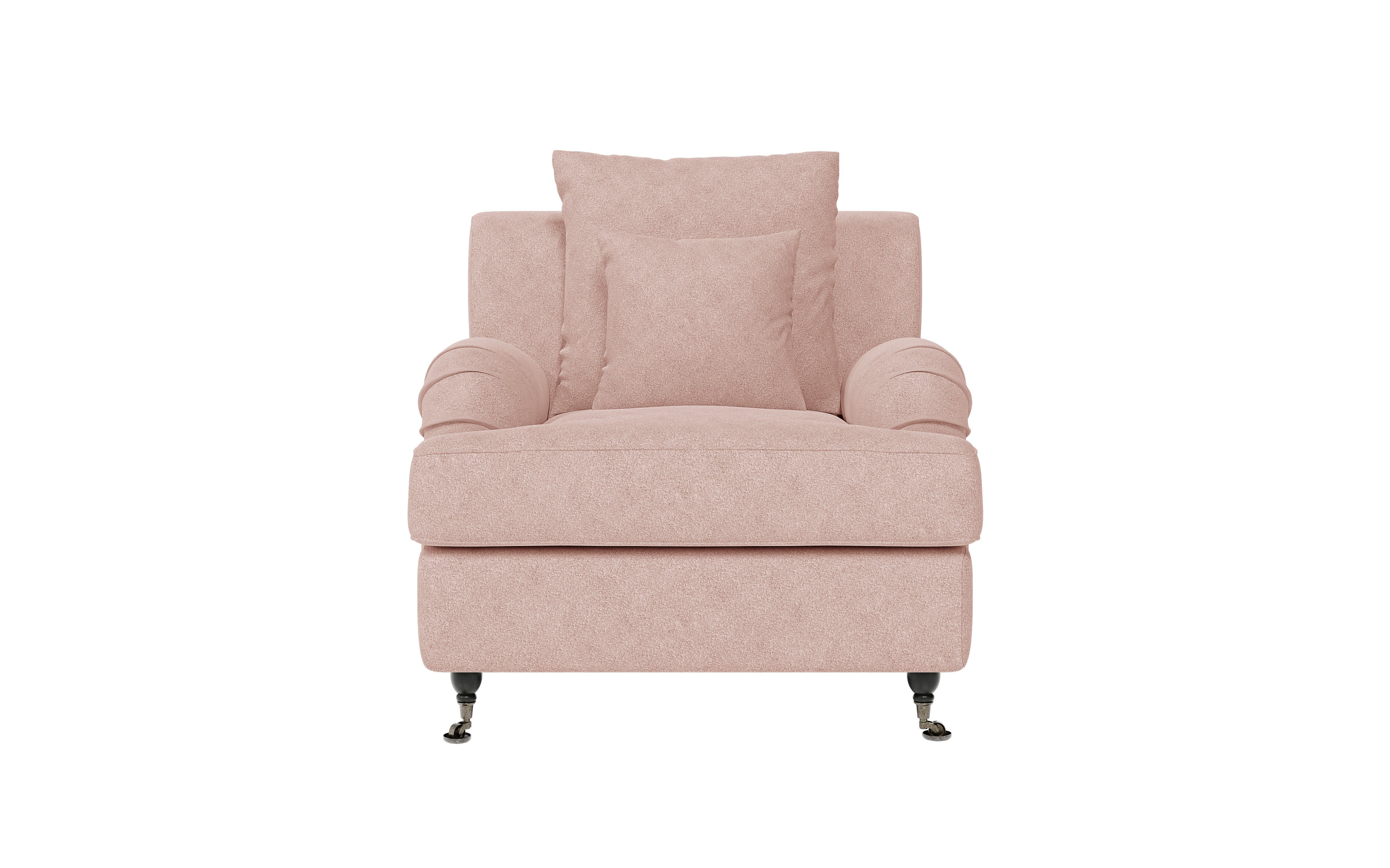 Home affaire Fauteuil NORIN twee soorten poten: voor - wieltjes, aan de achterkant - houten poten