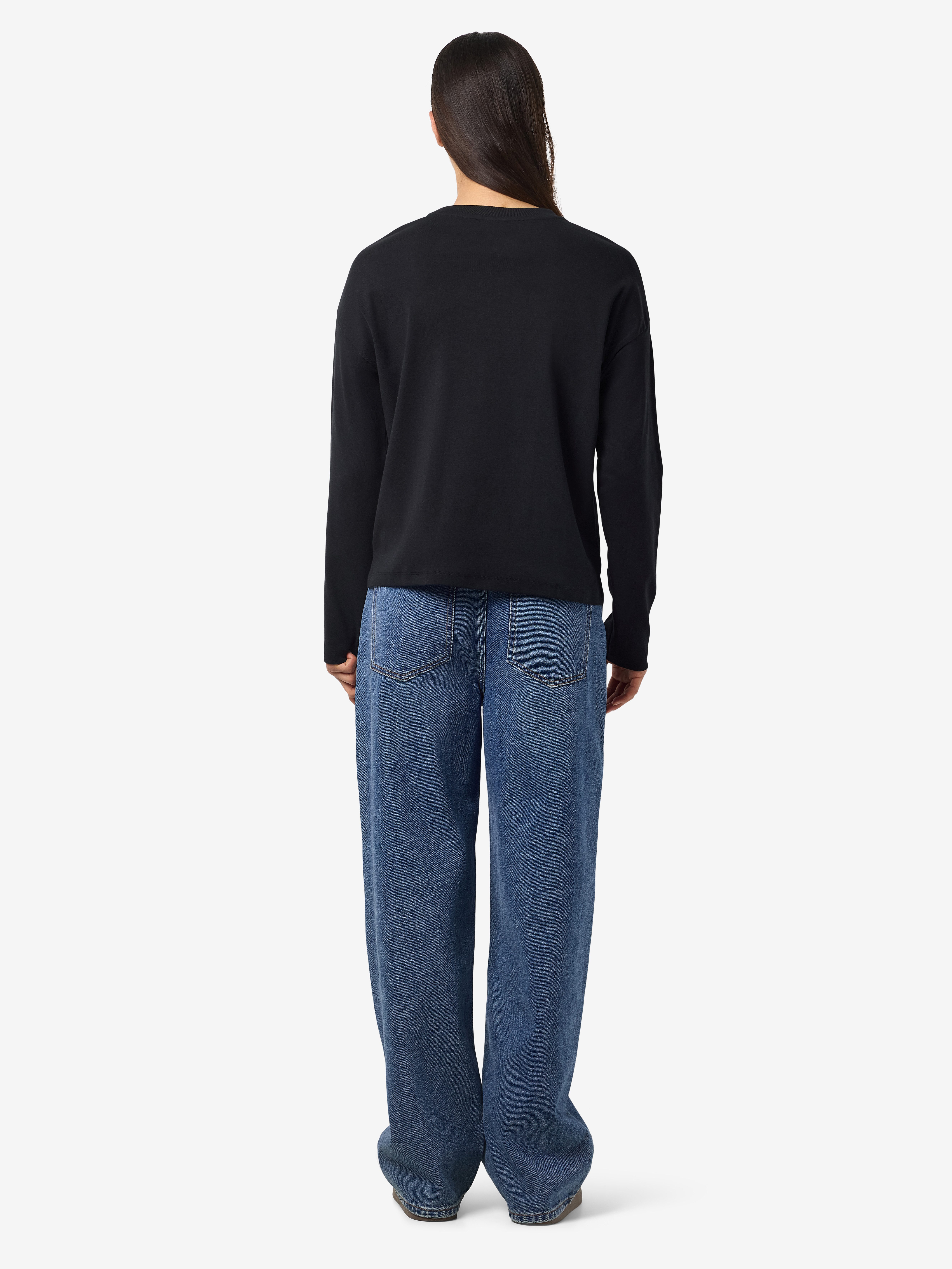 Noisy may Shirt met lange mouwen NMMOCCA L/S REGULAR FIT TOP JRS FWD NOOS