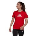 adidas t-shirt primeblue designed 2 move logo sport rood