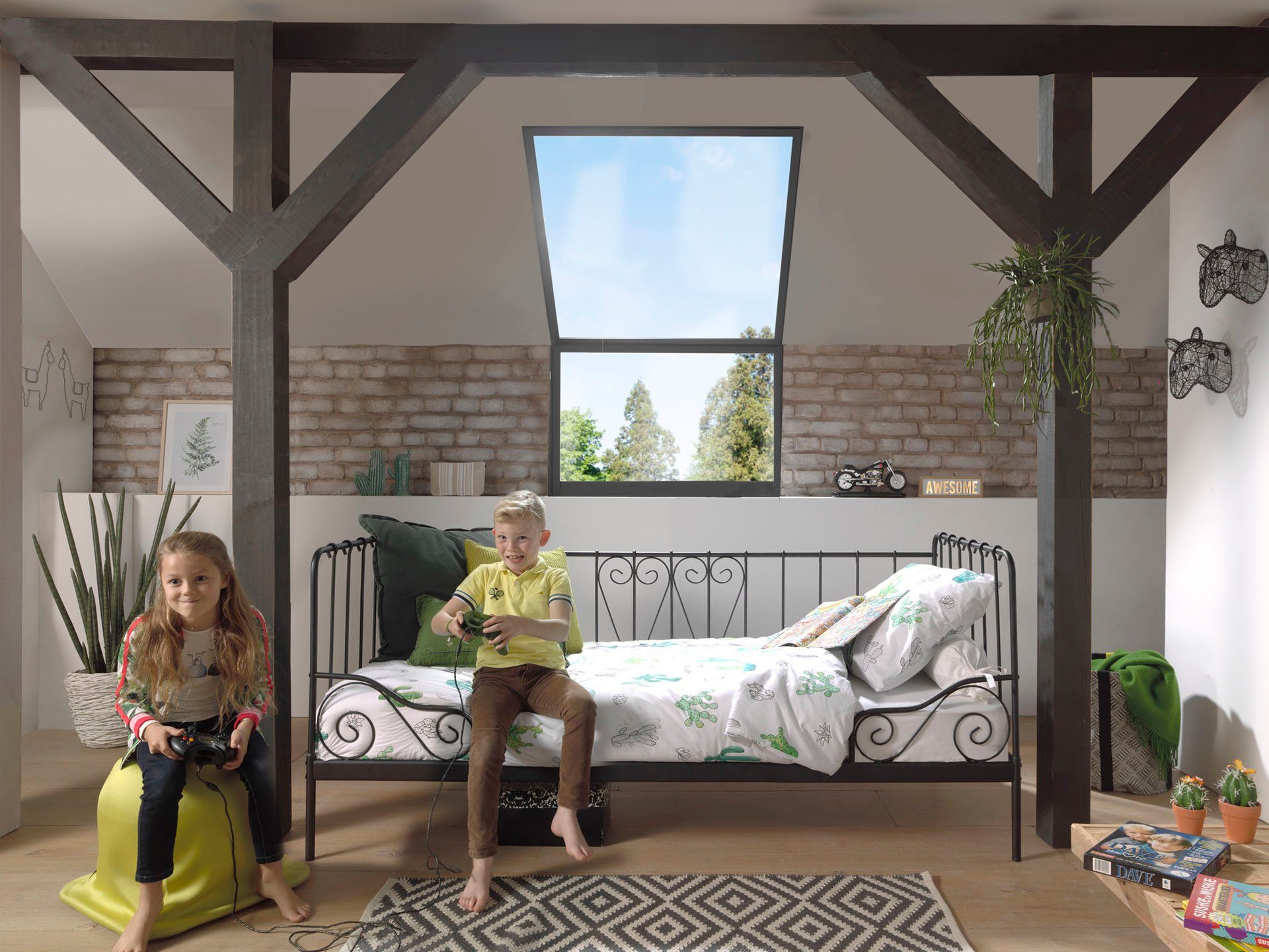 Vipack Kinderbed Alice Metalen bed, met lattenbodem