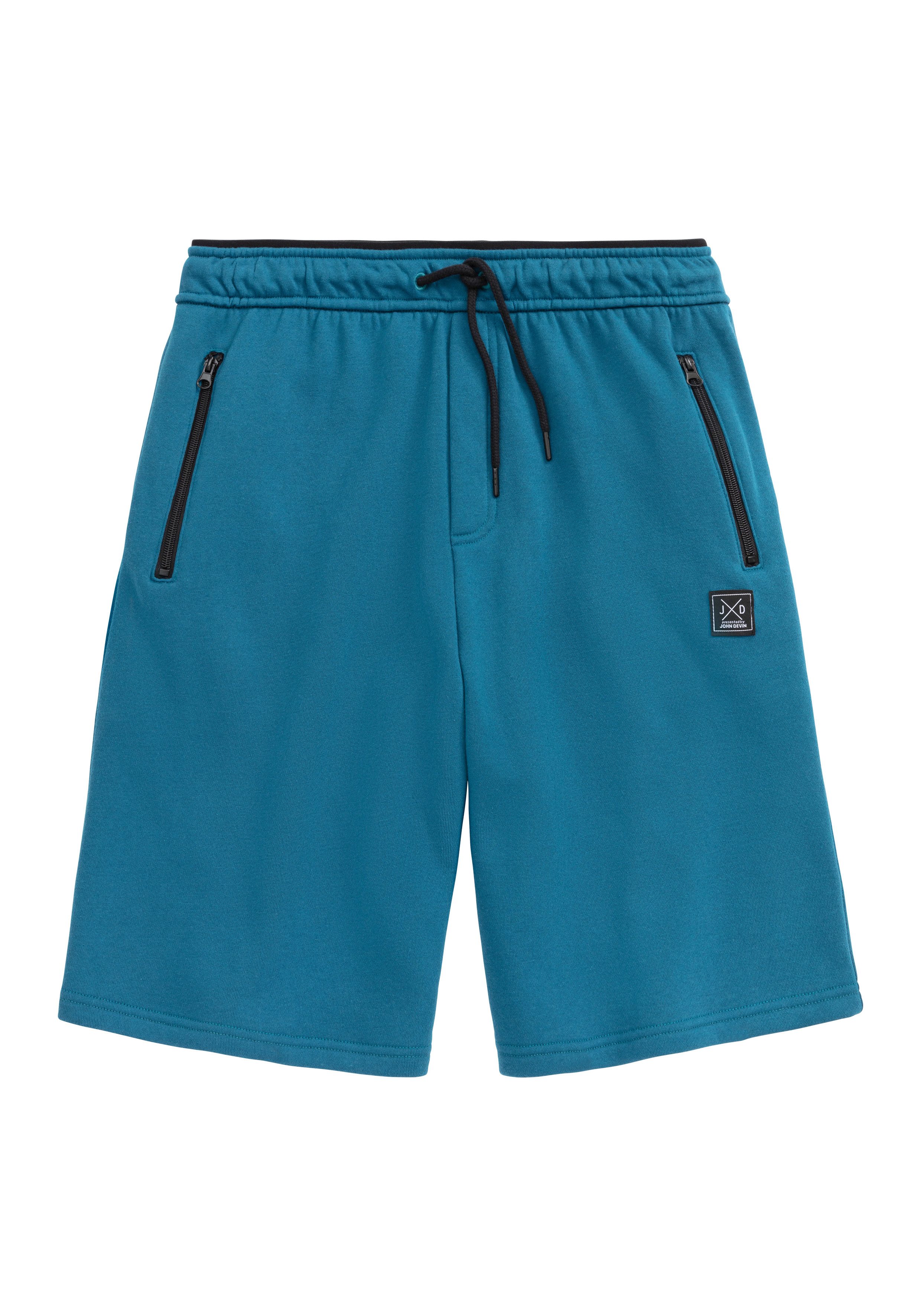 John Devin Sweatshort , zijzakken met zwarte rits