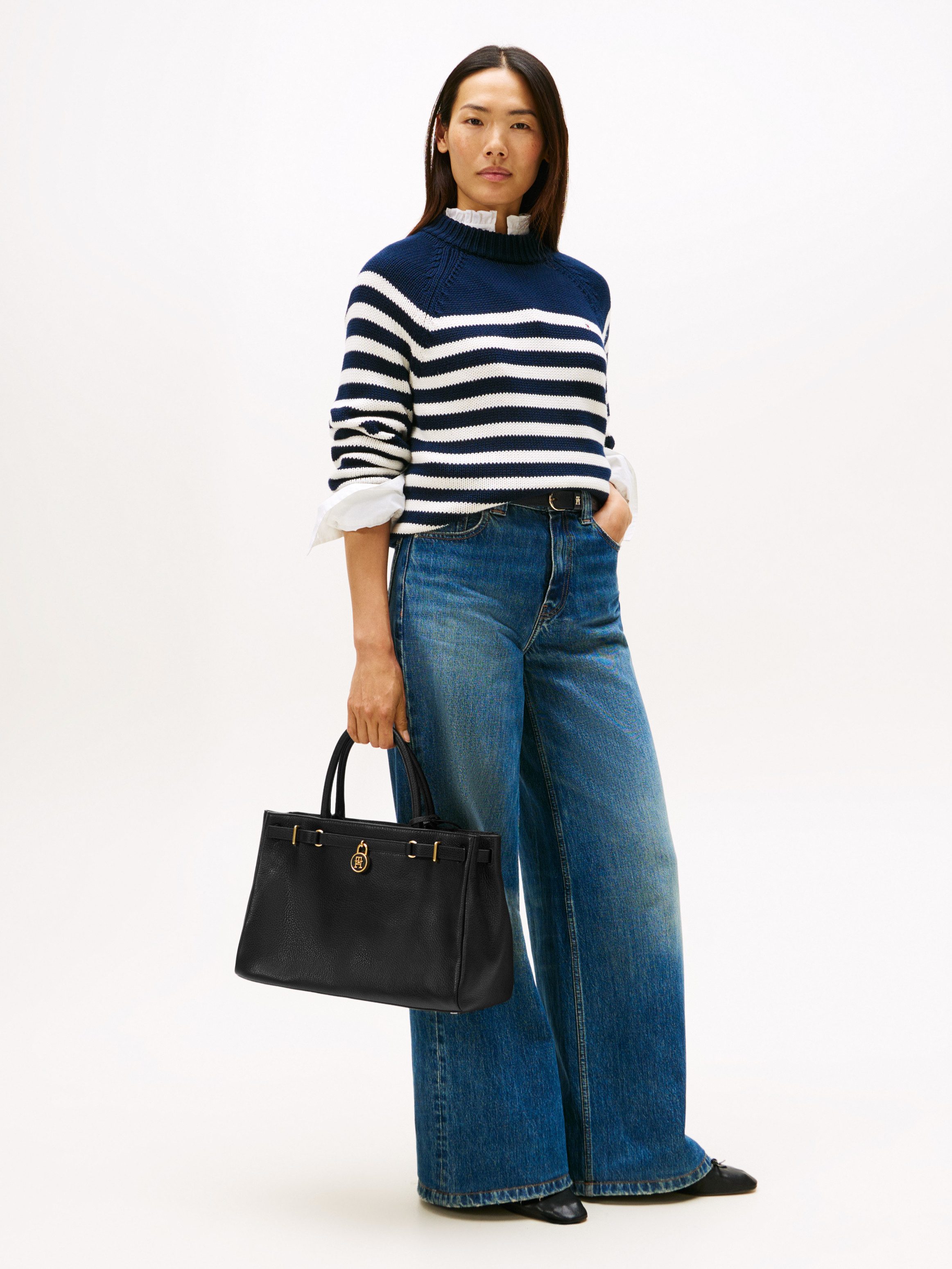 Tommy Hilfiger Draagtas AMERICAN ICON TOTE LEATHER