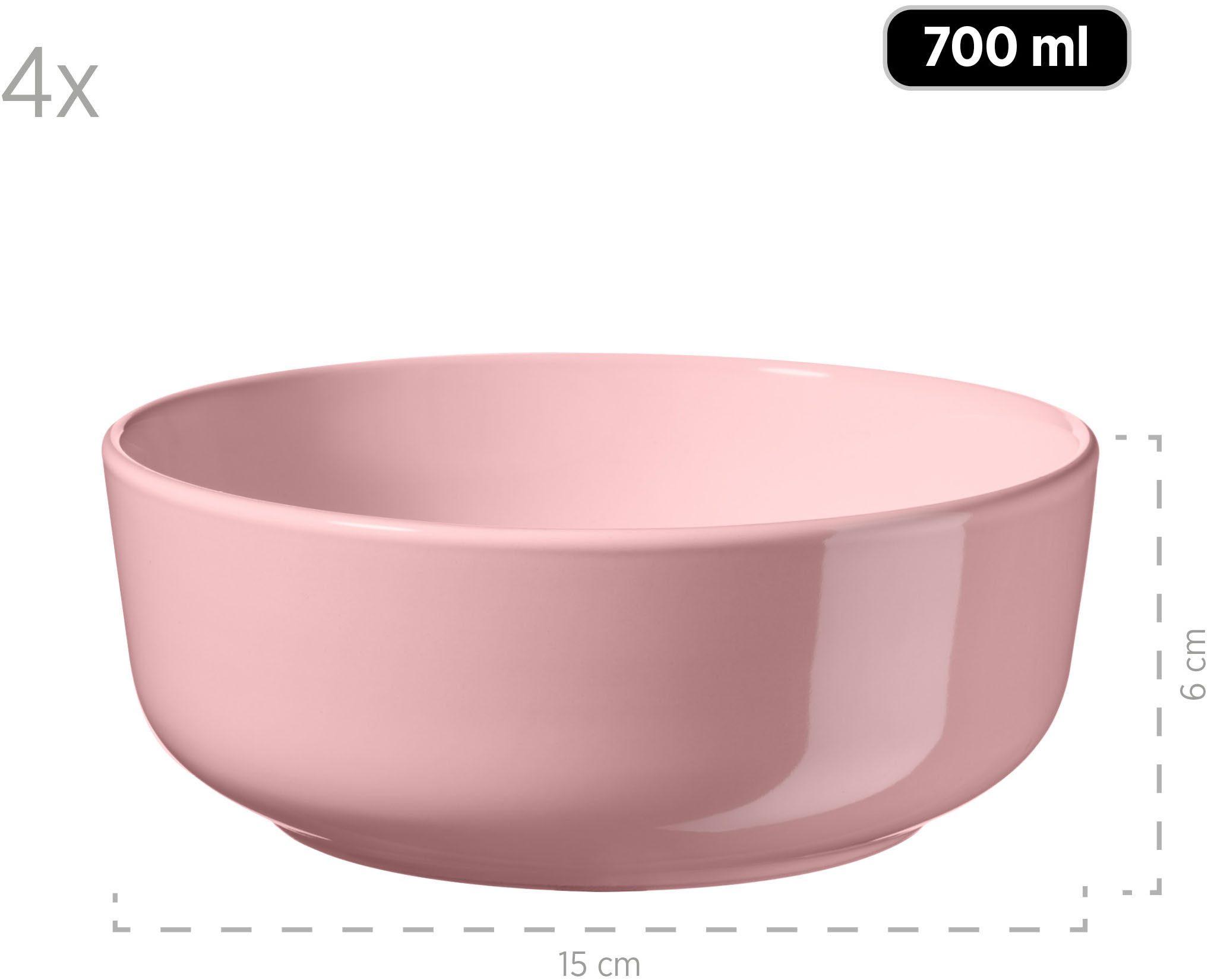 my home Combi-servies Kosima 16 delen, servies voor 4 personen (set)