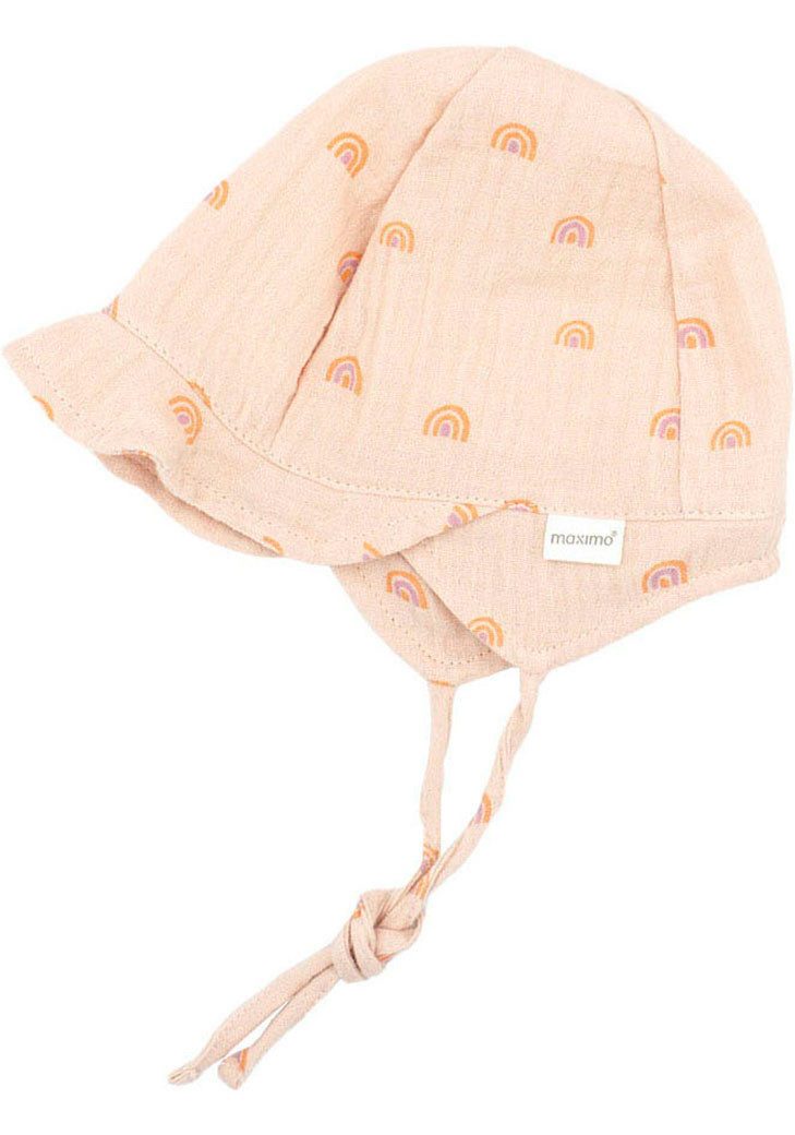 MAXIMO Pet met nekbescherming voor meisjes met regenboogmotief