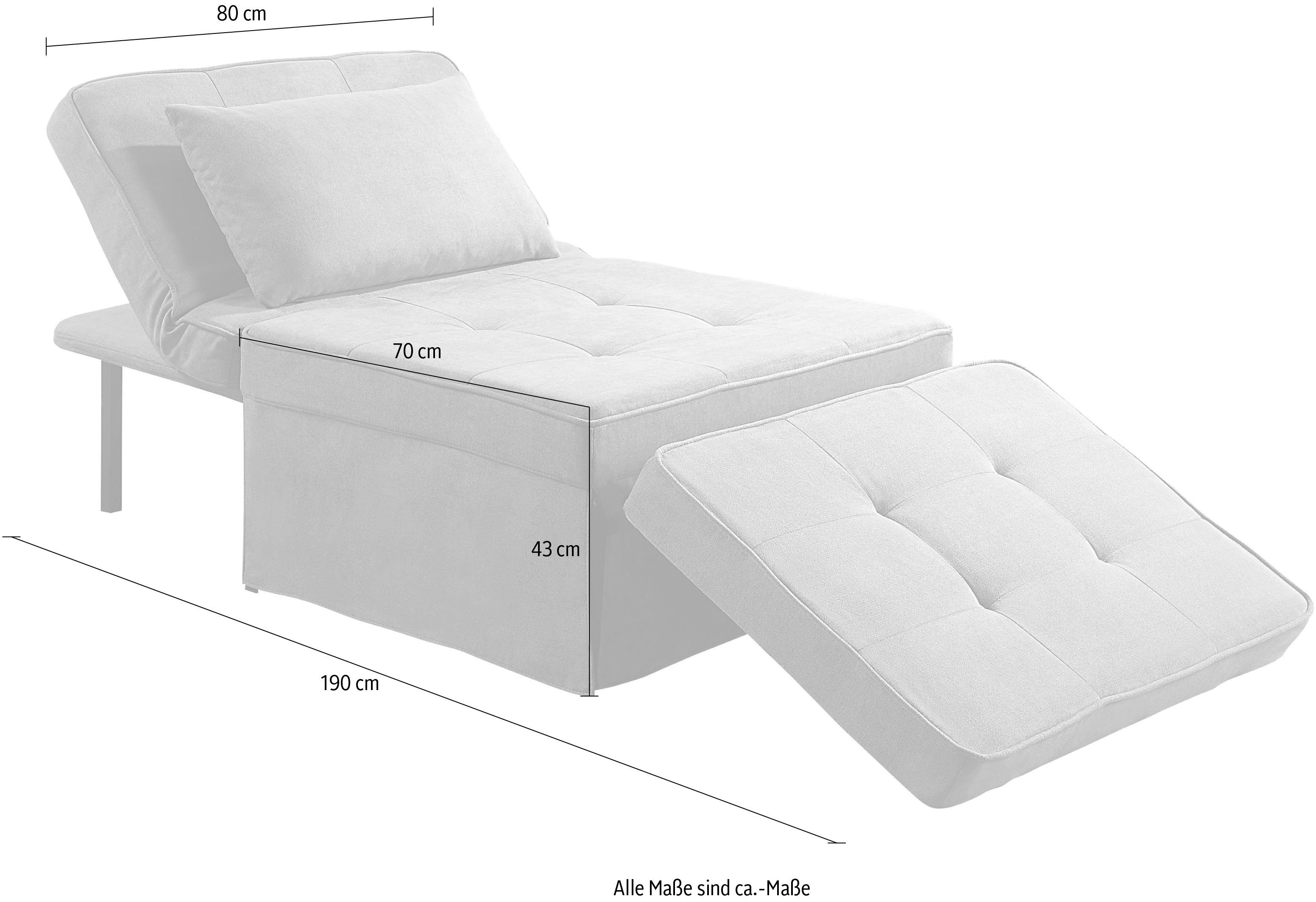 home collection Slaaphocker Finn om te bouwen loungestoel, of makkelijk besteld | OTTO