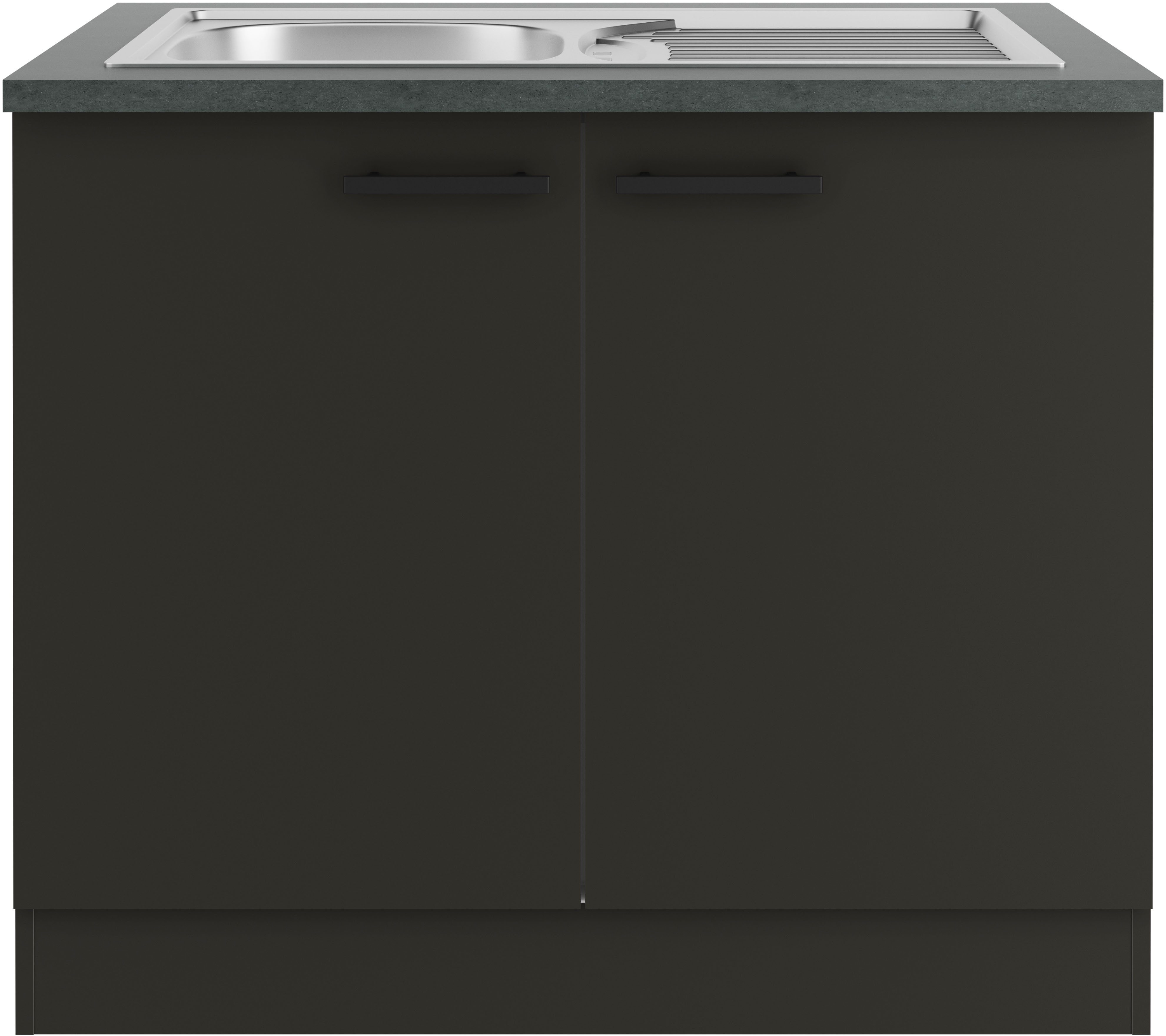 OPTIFIT Gootsteenkast Palma Breedte 100 cm, inclusief inbouwspoelbak