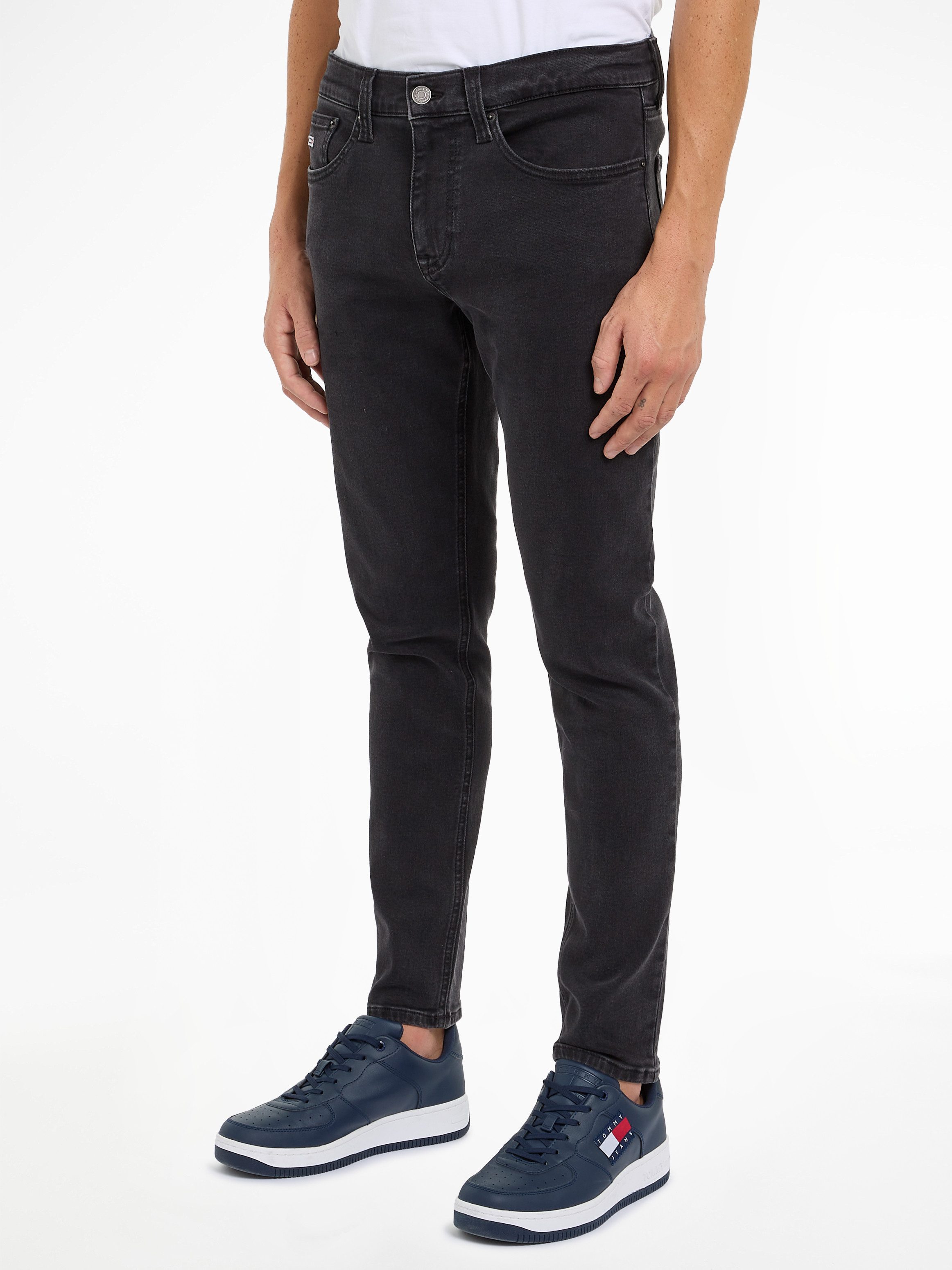 TOMMY JEANS Slim fit jeans AUSTIN SLIM TPRD smal toelopende pijpen heren slim fit jeans maat 30 blauw