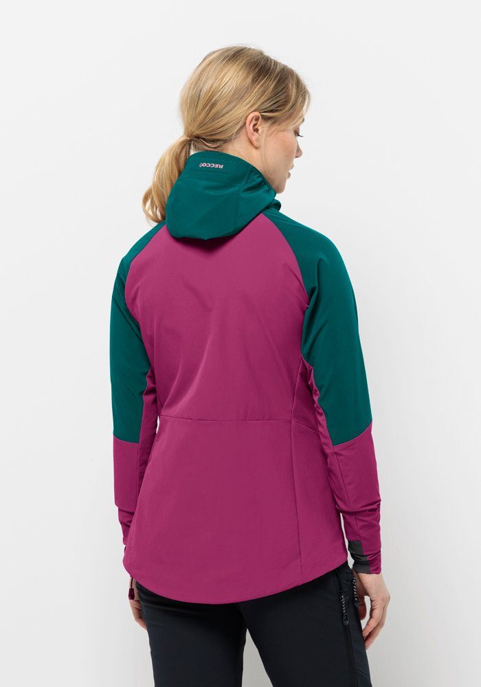 Jack Wolfskin Softshell-jack ALPSPITZE HOODY W