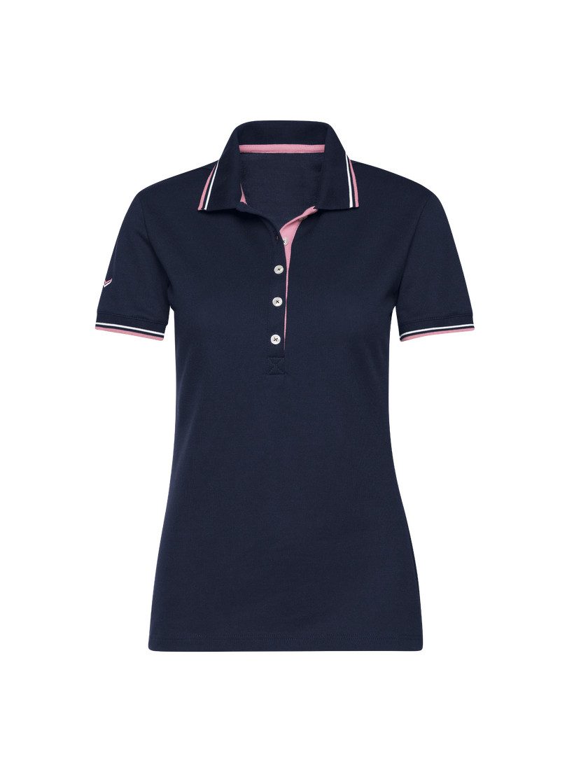 Trigema Poloshirt TRIGEMA slim fit poloshirt met contrasterende accenten (1-delig)